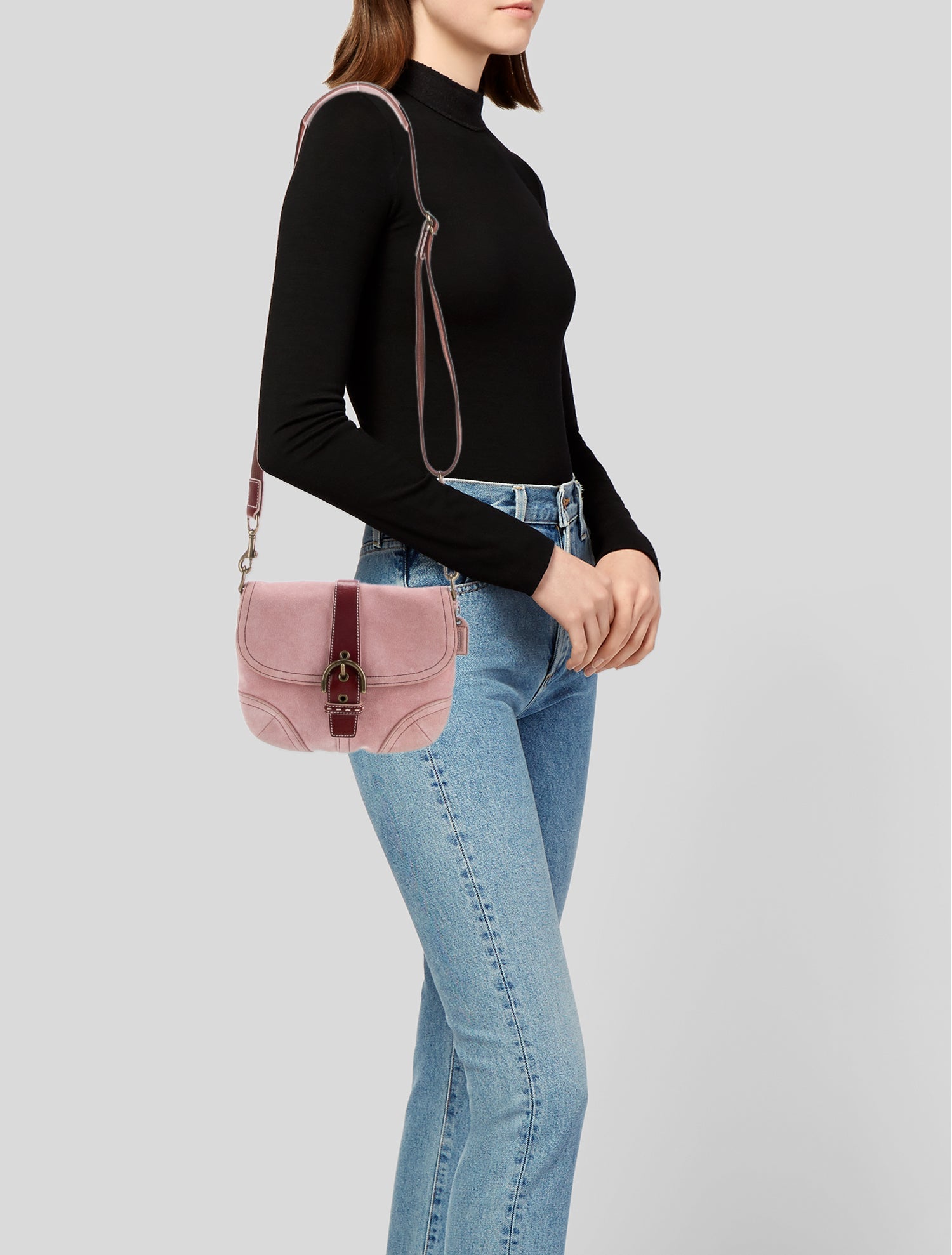 Coach Suede Messenger Bag