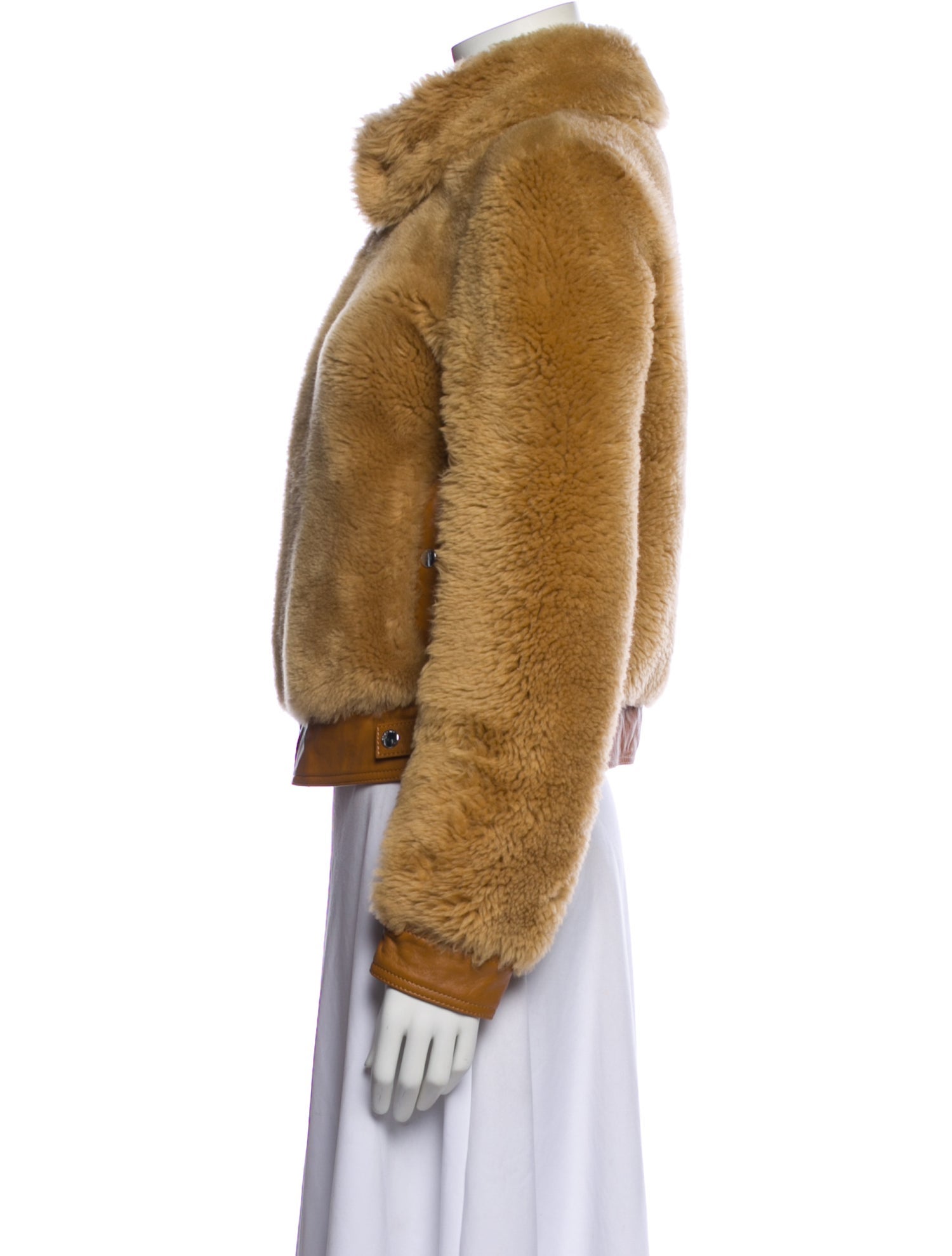 Coach Leather Fur Jacket w/ Tags