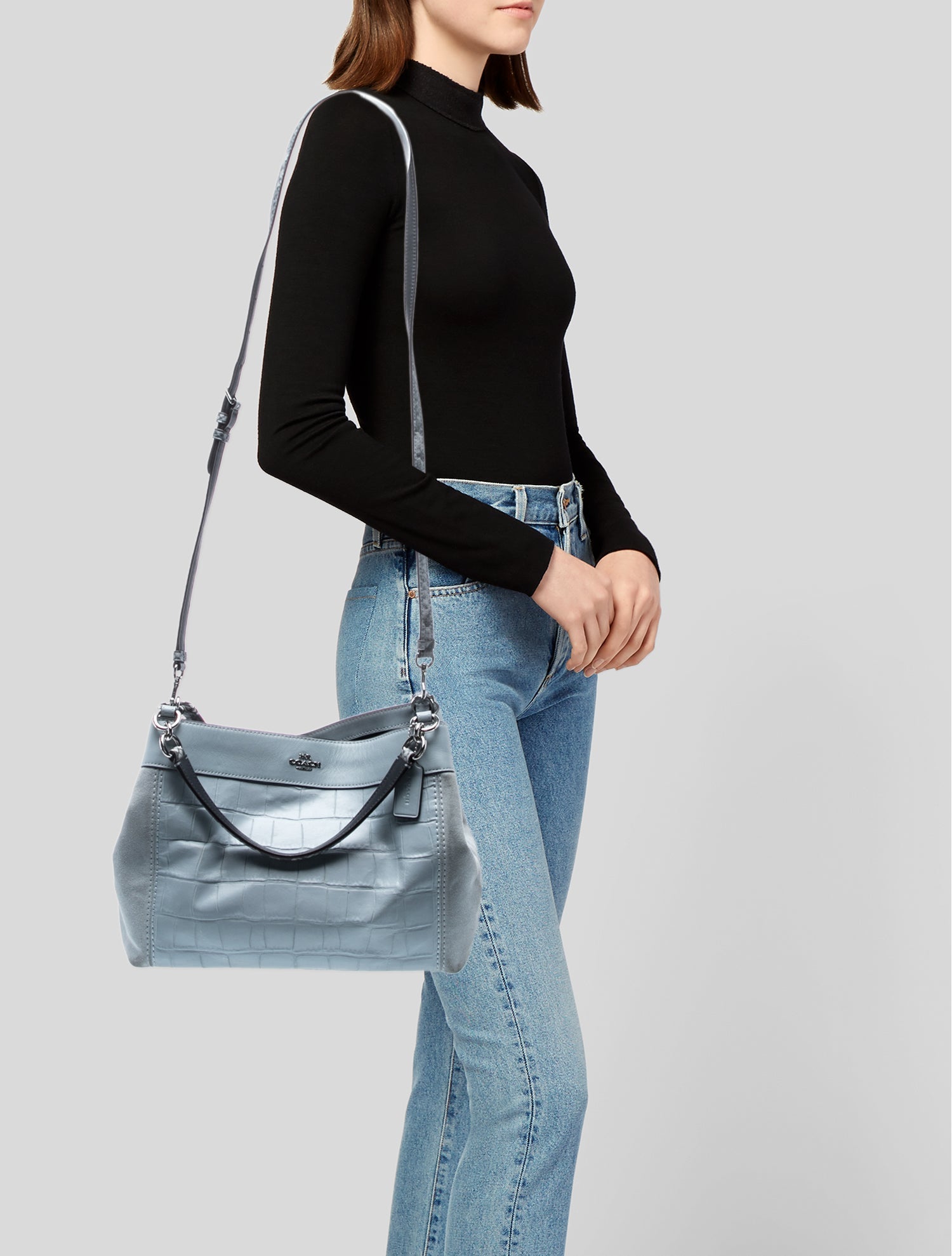 Coach Leather Top Handle Bag