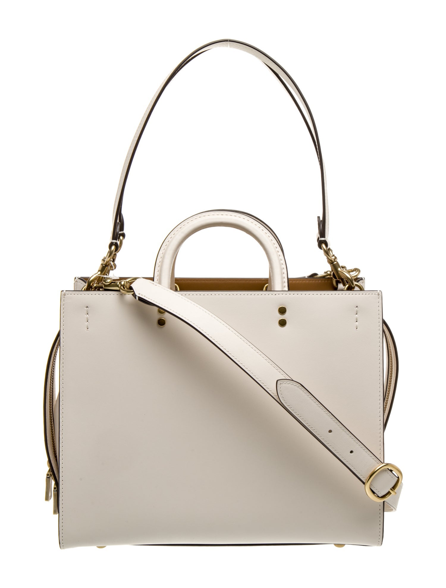 Coach Leather Top Handle Bag