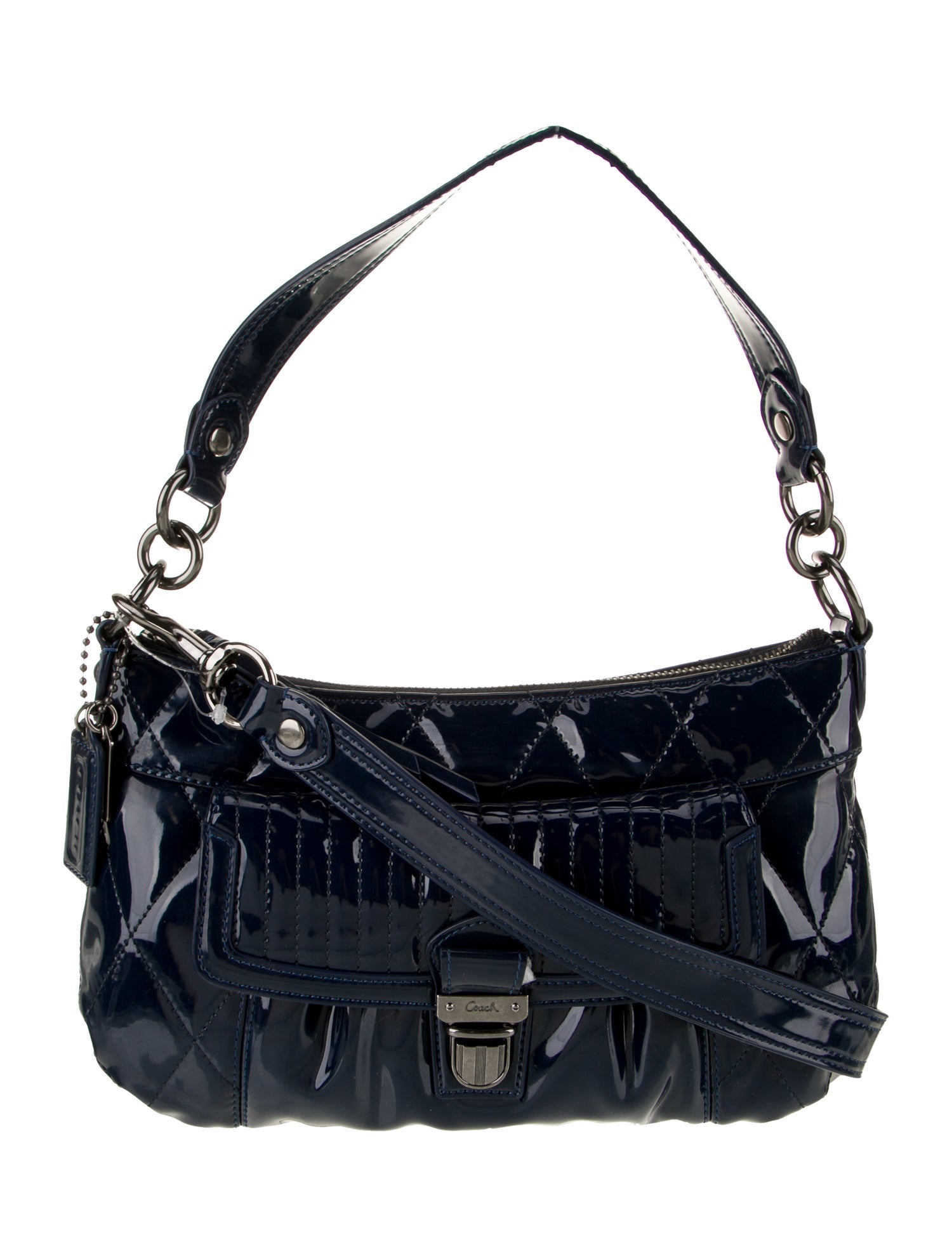 Coach Patent Leather Top Handle Bag