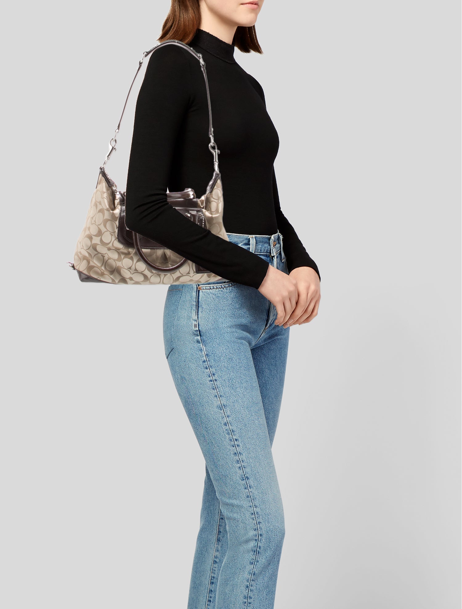 Coach Jacquard Top Handle Bag