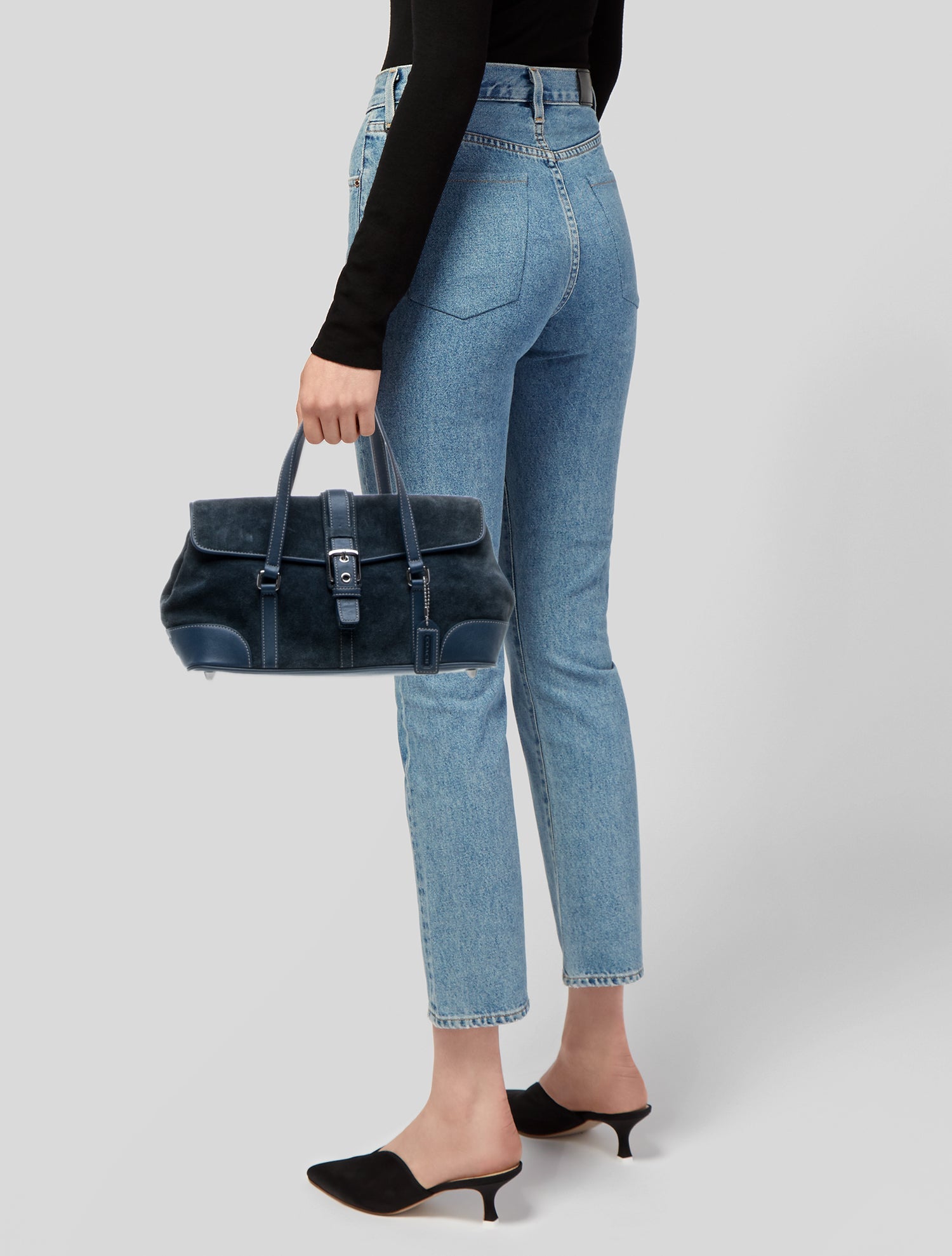 Coach Suede Top Handle Bag