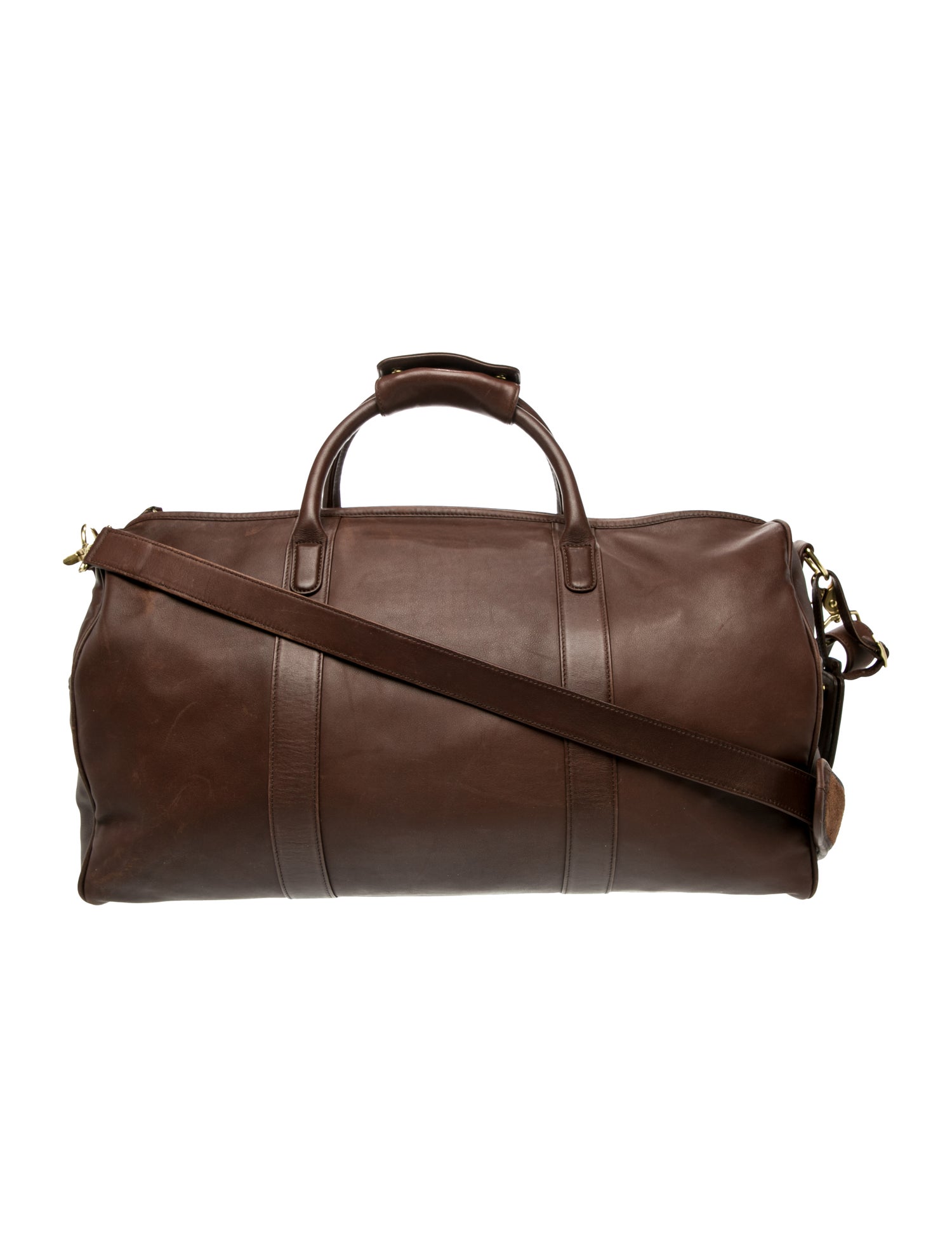 Coach Leather Weekender Bag