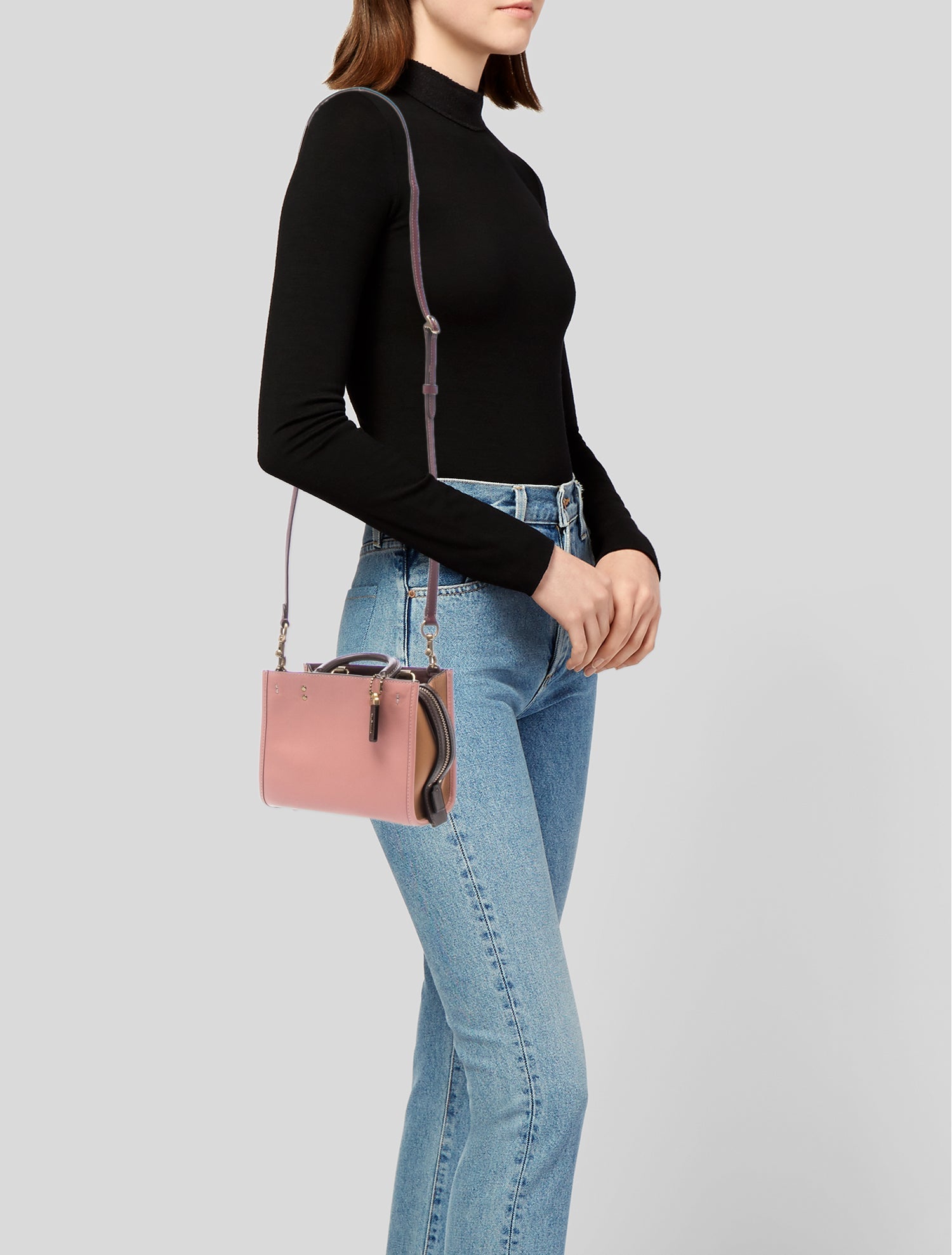 Coach Leather Top Handle Bag