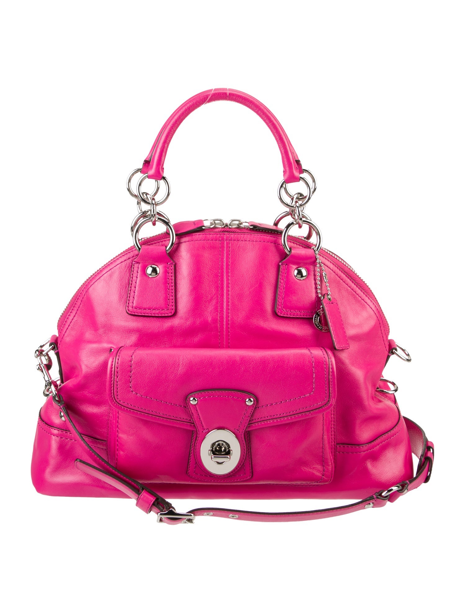 Coach Leather Top Handle Bag