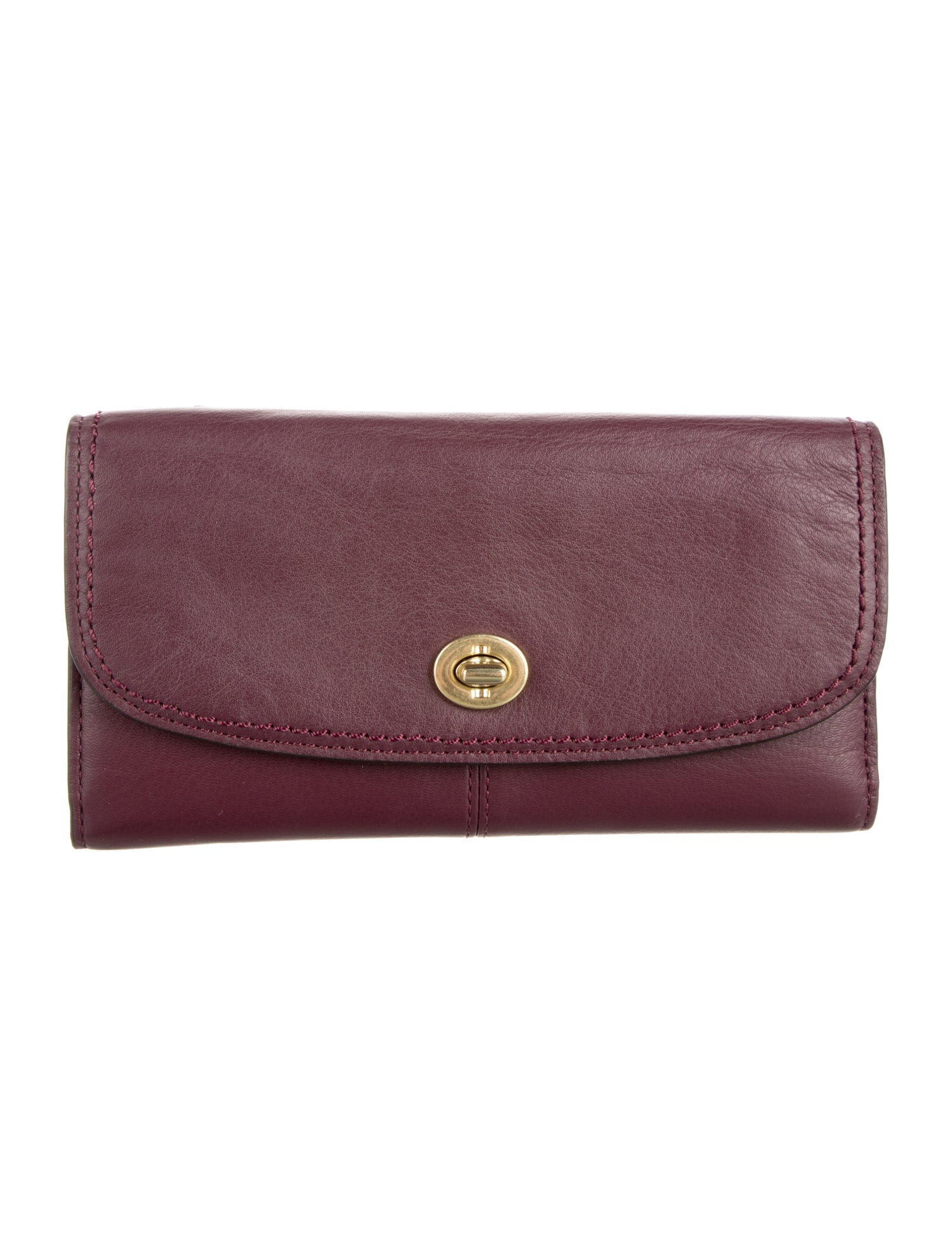 Coach Leather Continental Wallet