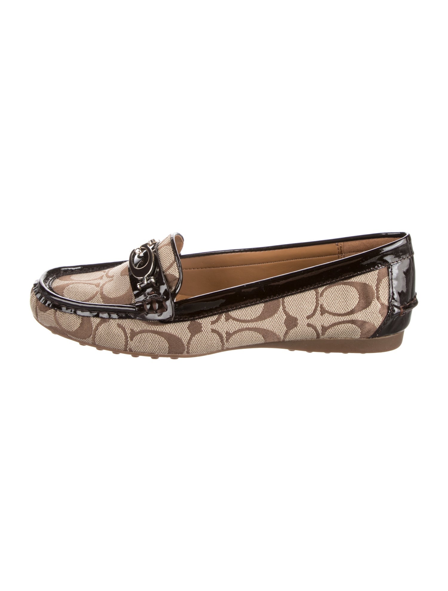 Coach Canvas Printed Loafers