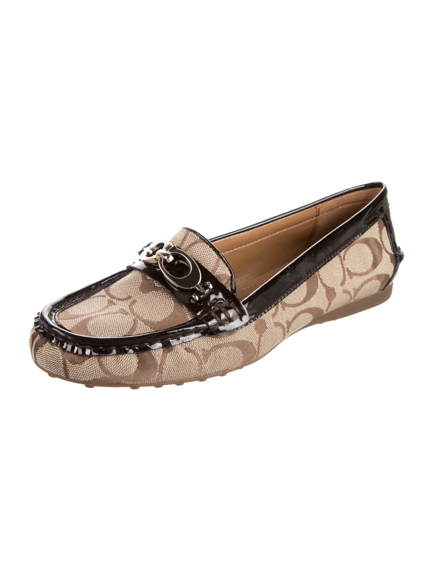 Coach Canvas Printed Loafers
