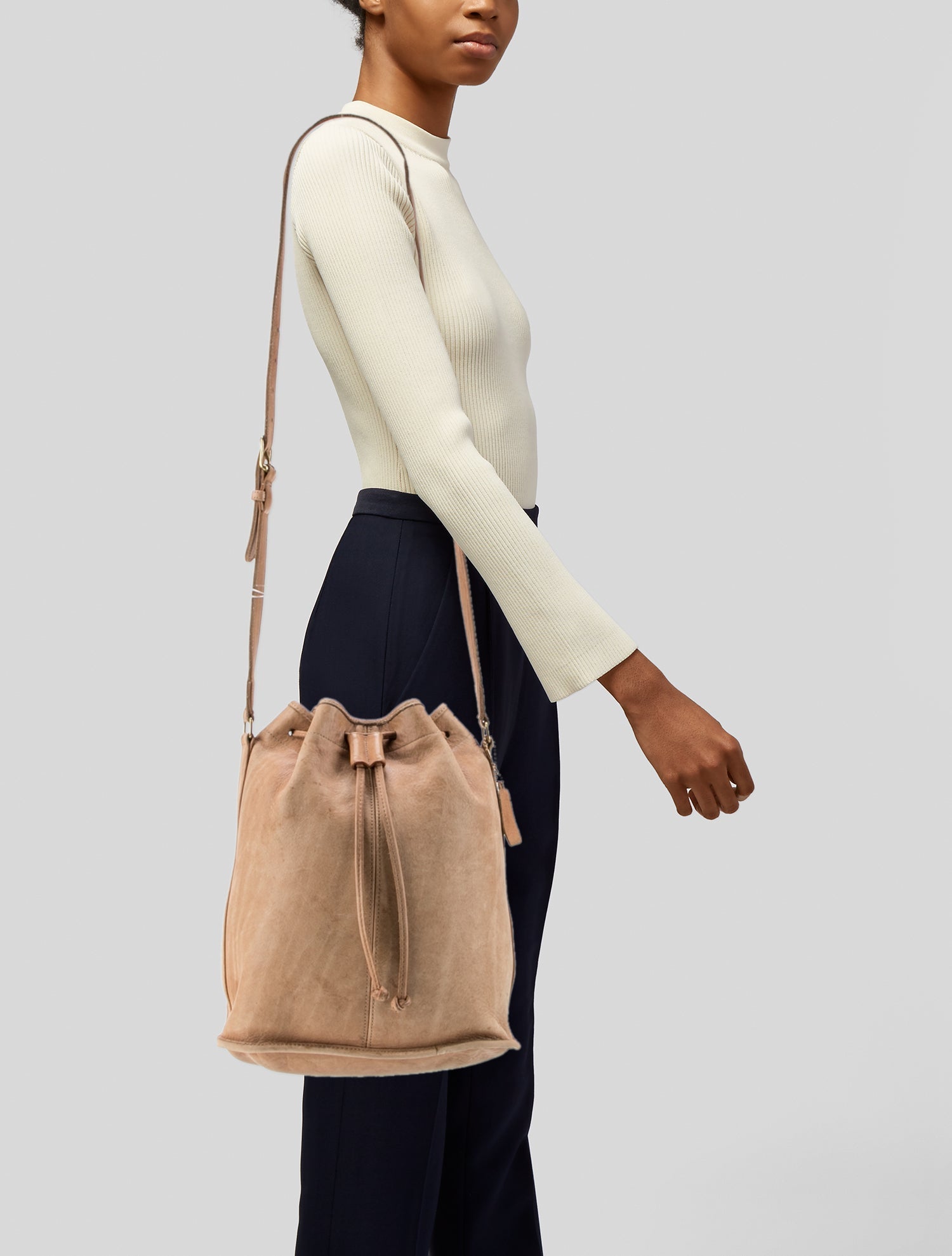 Coach Leather Bucket Bag