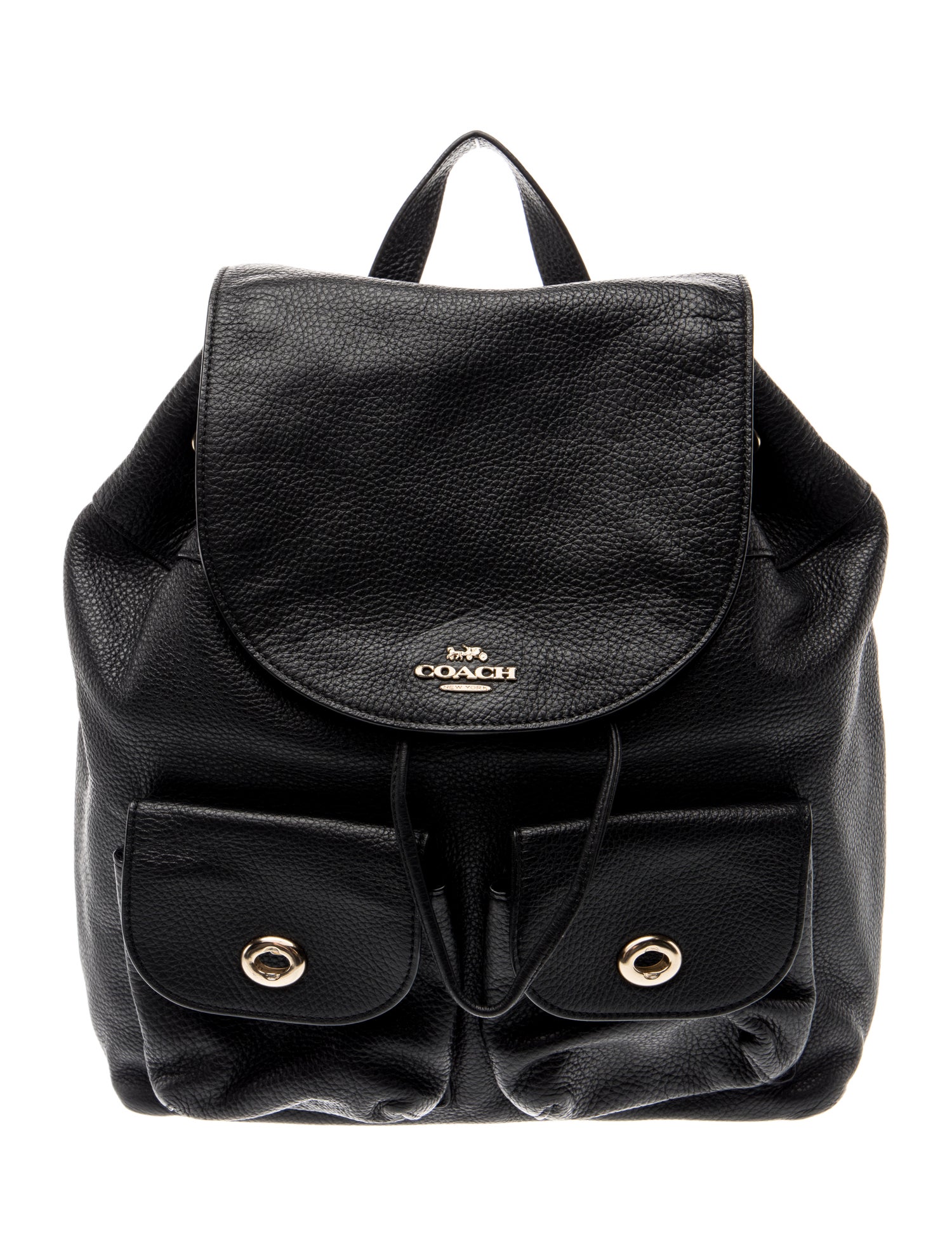 Tory Burch Leather Polka Dot Backpack Bag - Black Backpacks  display picture 2