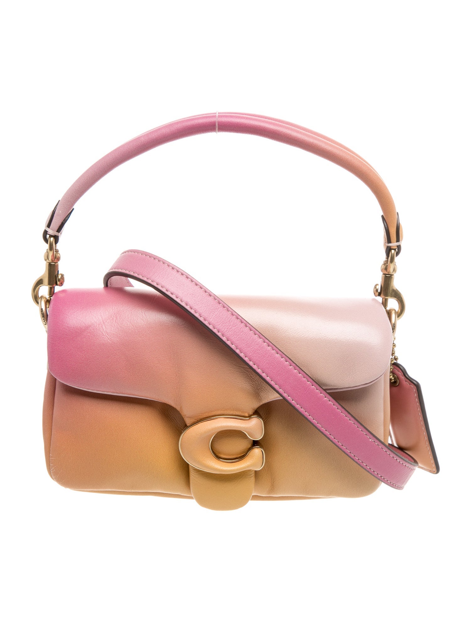 Coach Leather Pillow Tabby 18