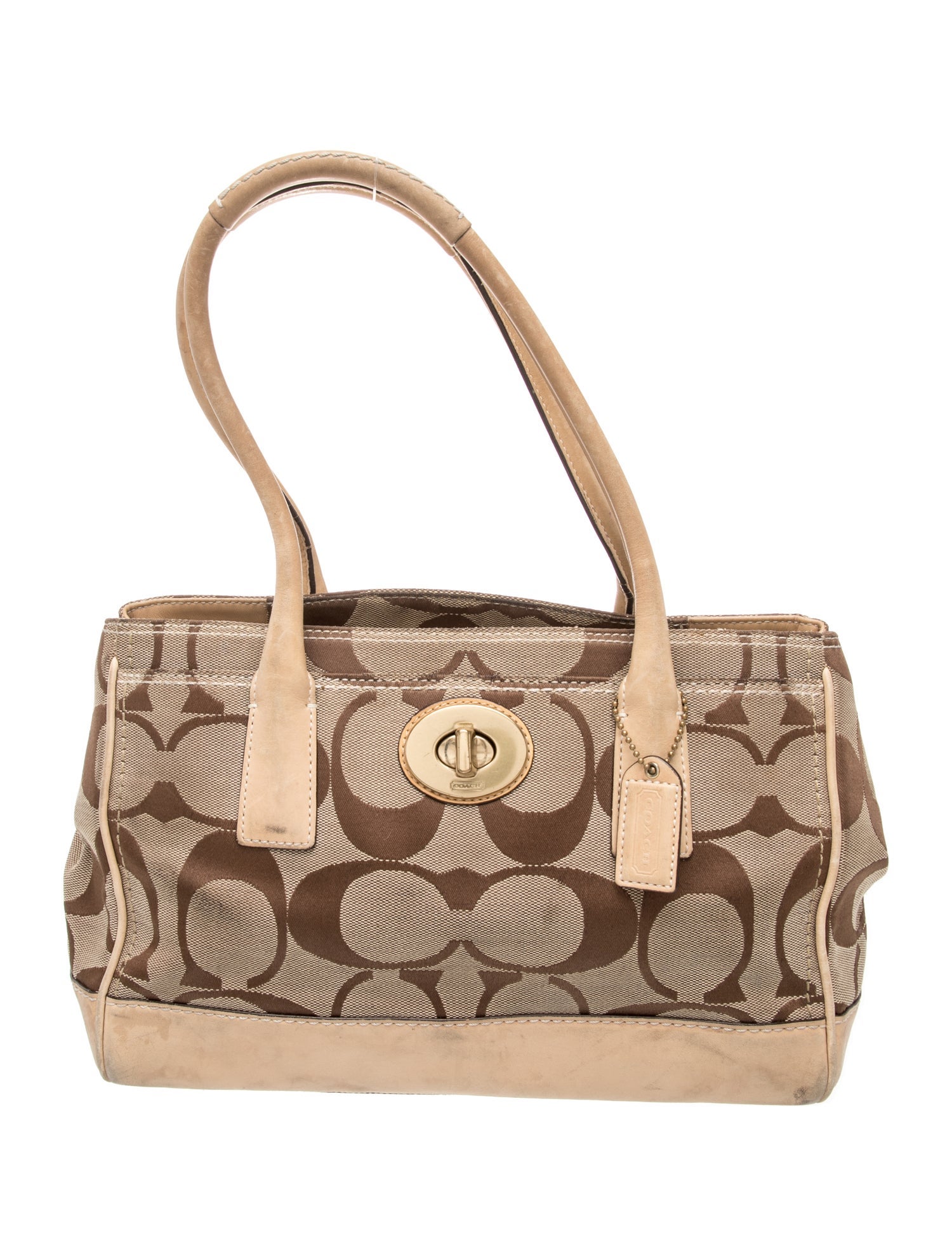 Coach Canvas Shoulder Bag - Neutrals Shoulder Bags, Handbags
