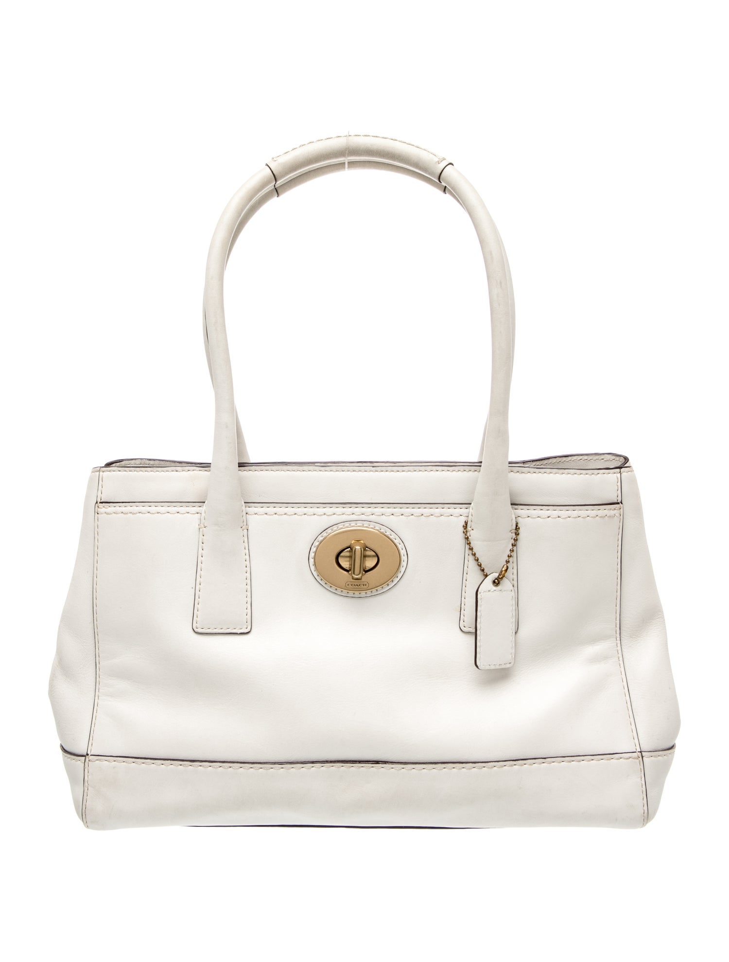 Coach Leather Top Handle Bag