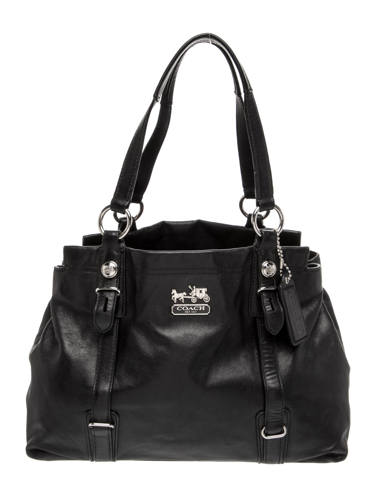 Coach Leather Top Handle Bag
