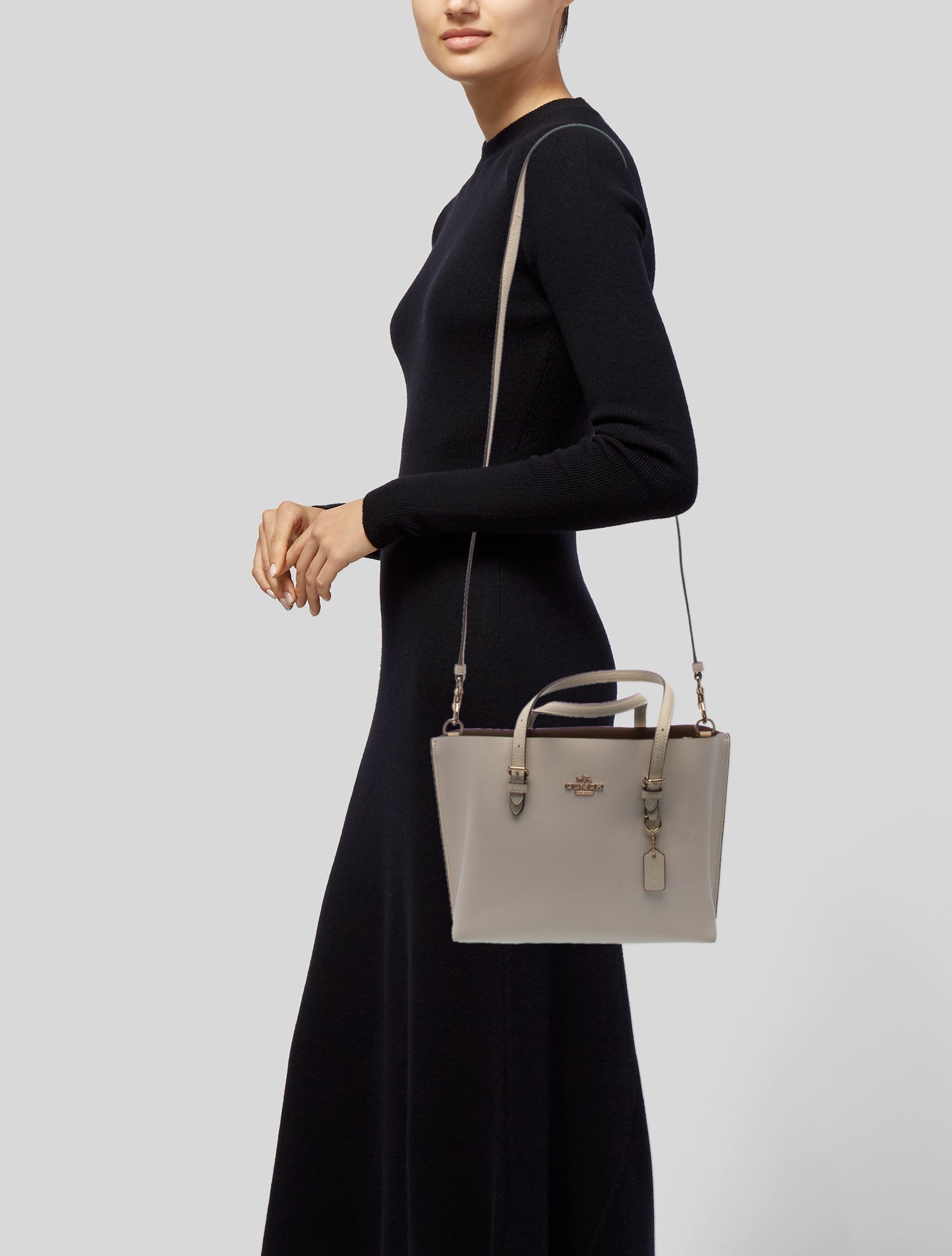 Coach Leather Top Handle Bag