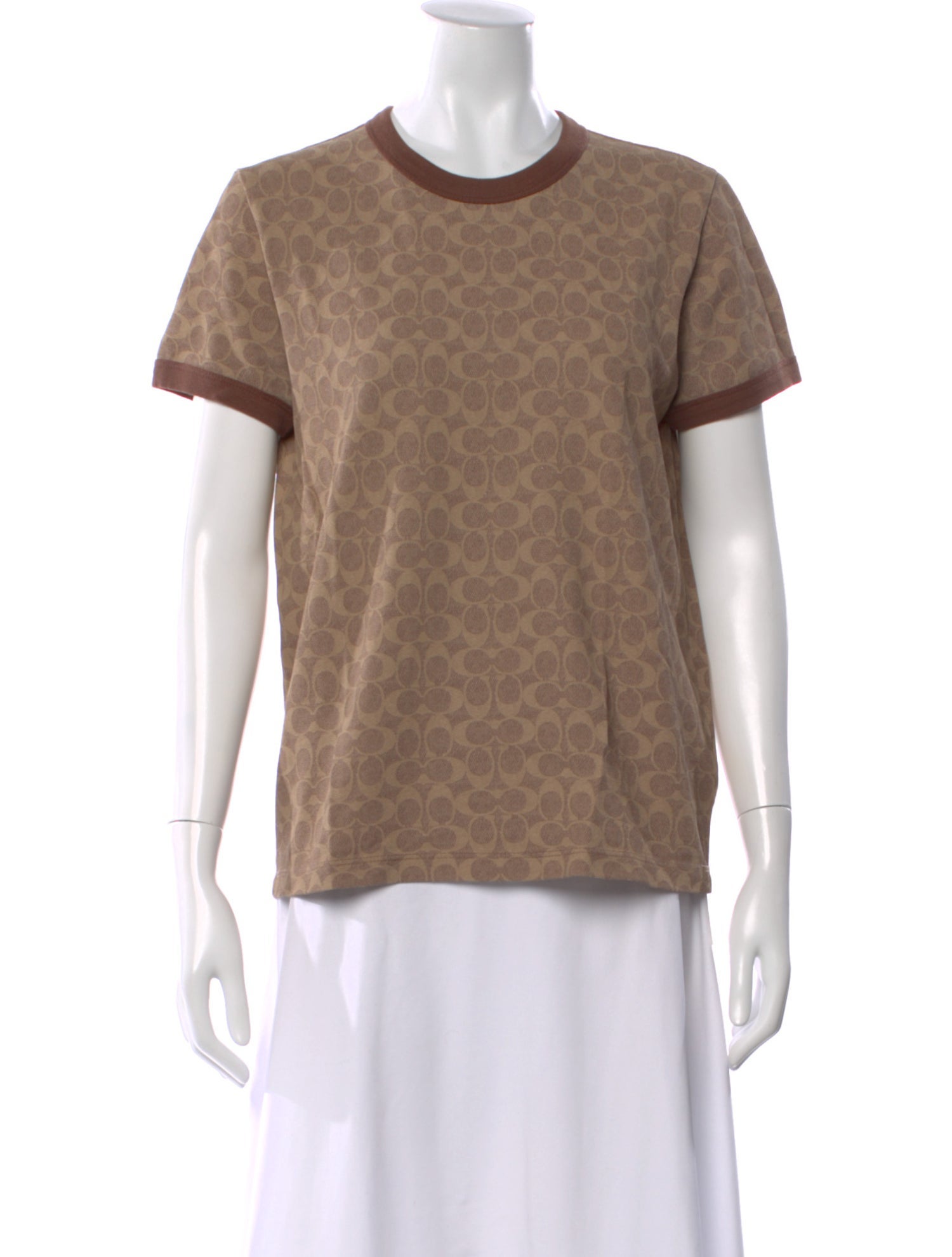 Coach Patterned Crew Neck T-Shirt