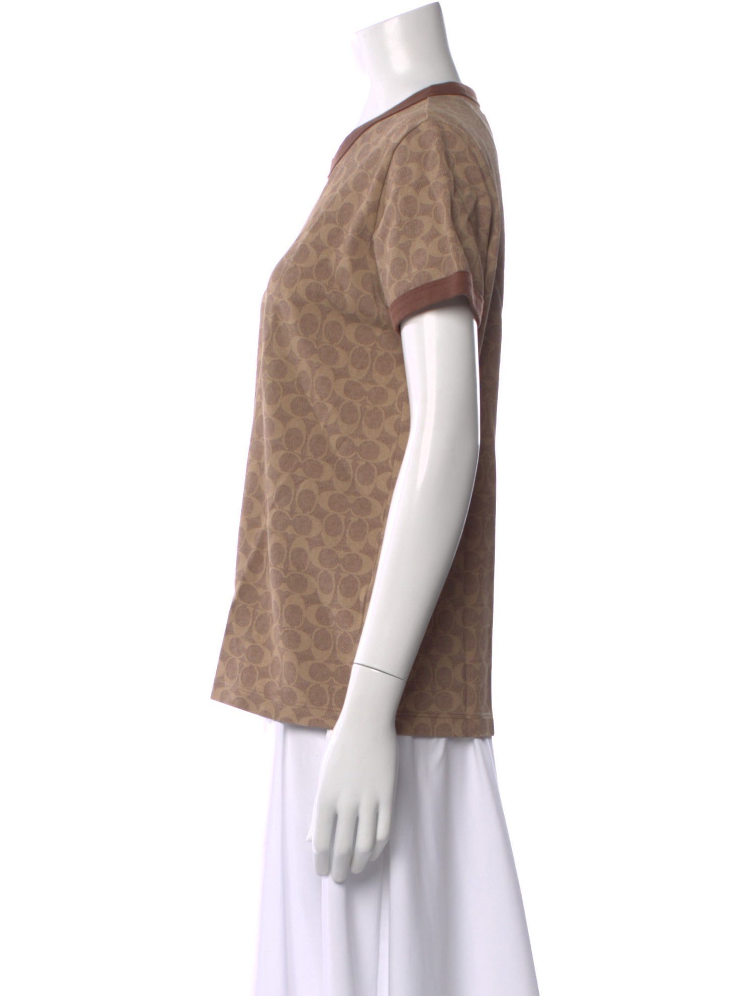 Coach Patterned Crew Neck T-Shirt