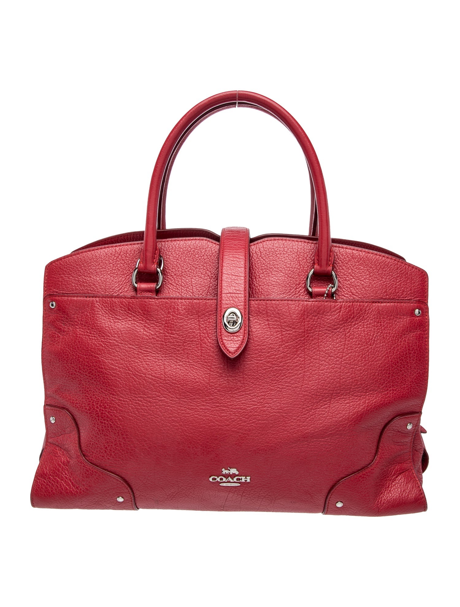 Coach Leather Top Handle Bag