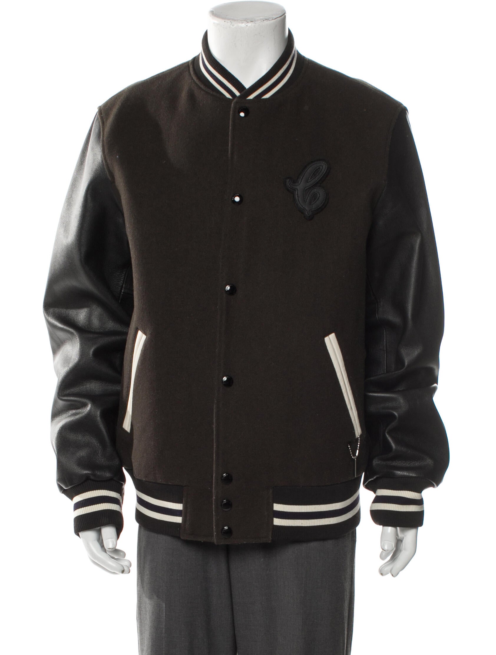 Coach Wool Striped Varsity Jacket
