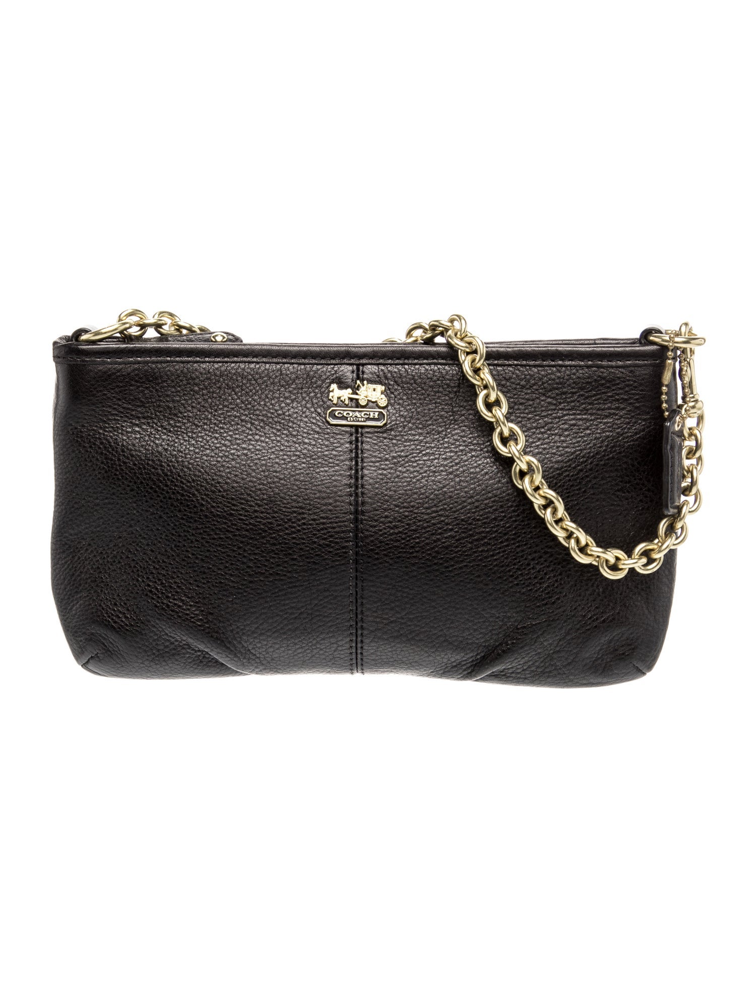 Coach Leather Madison Leather Chain Link Wristlet Vintage