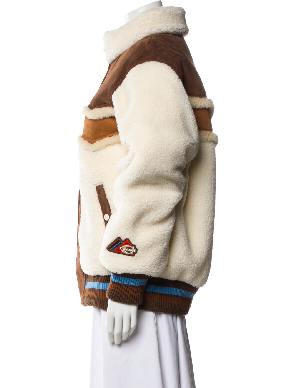 Coach Colorblock Pattern Down Coat - image 2