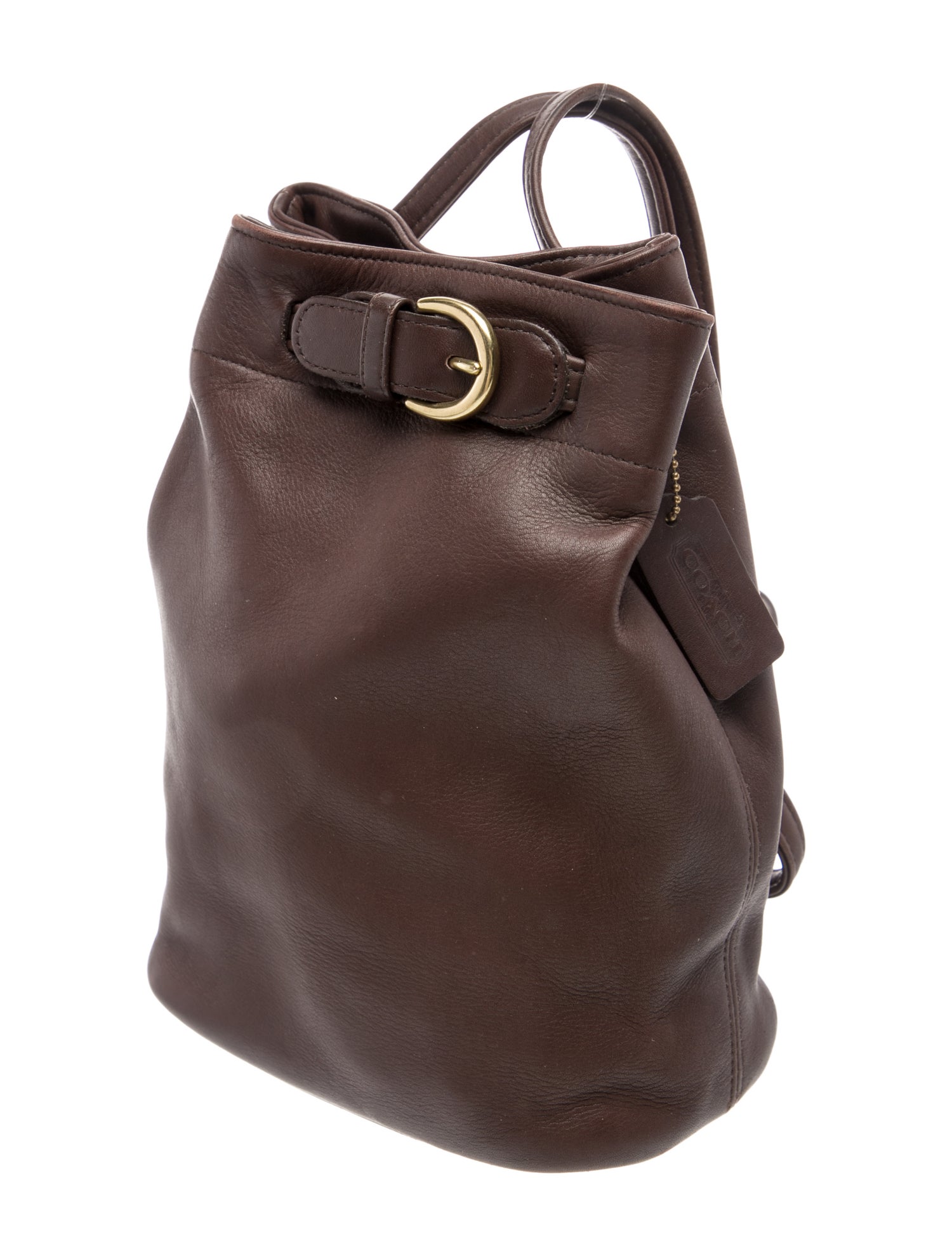 Coach Leather Bucket Bag