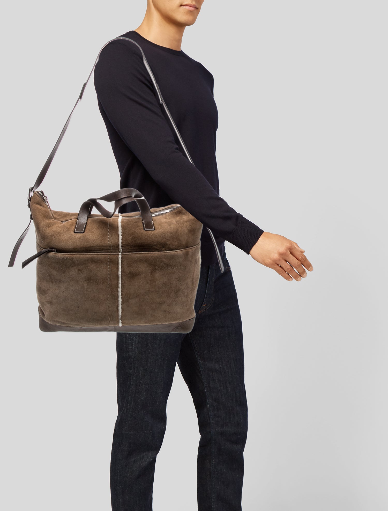 Coach Suede Weekender Bag
