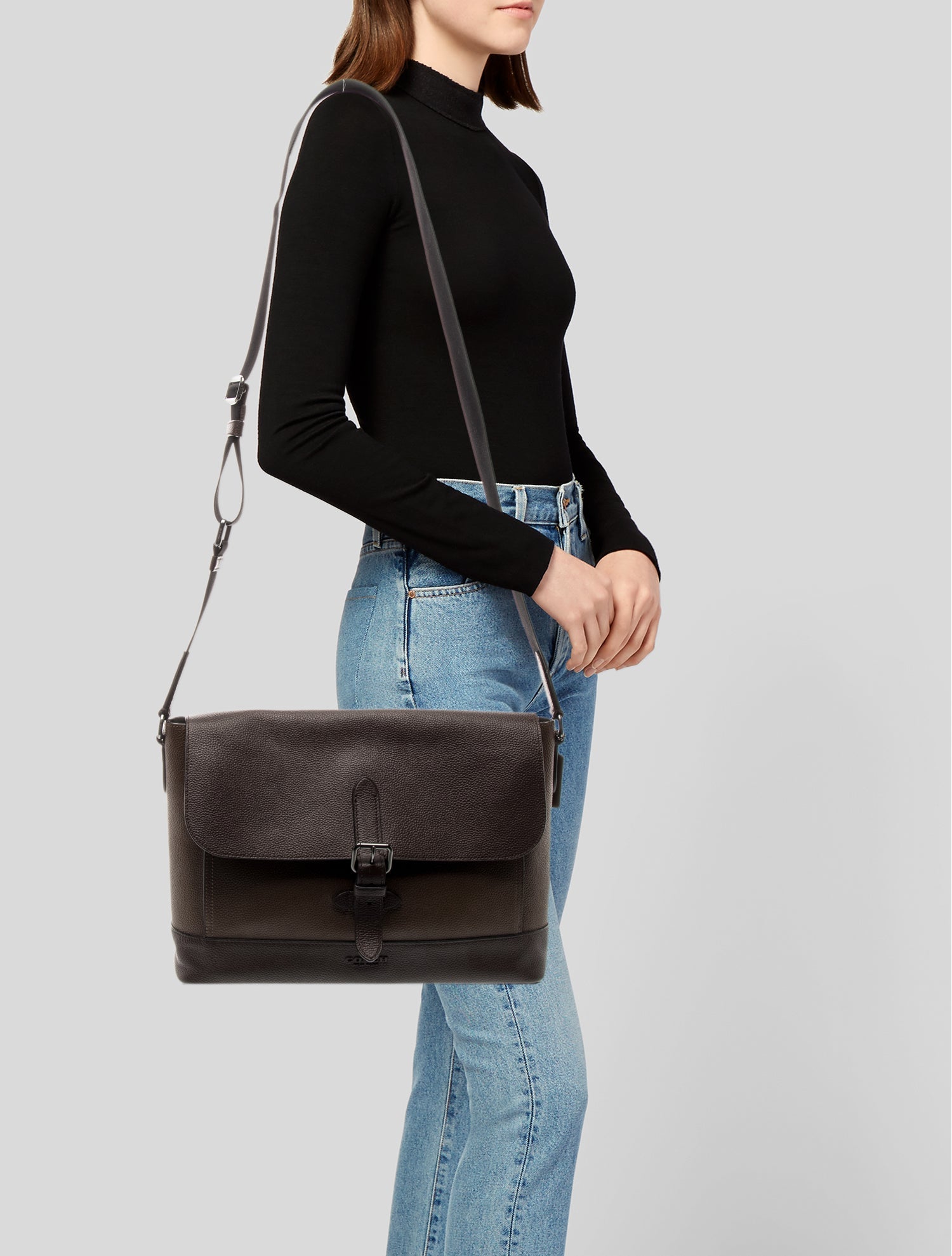 Coach Leather Messenger Bag