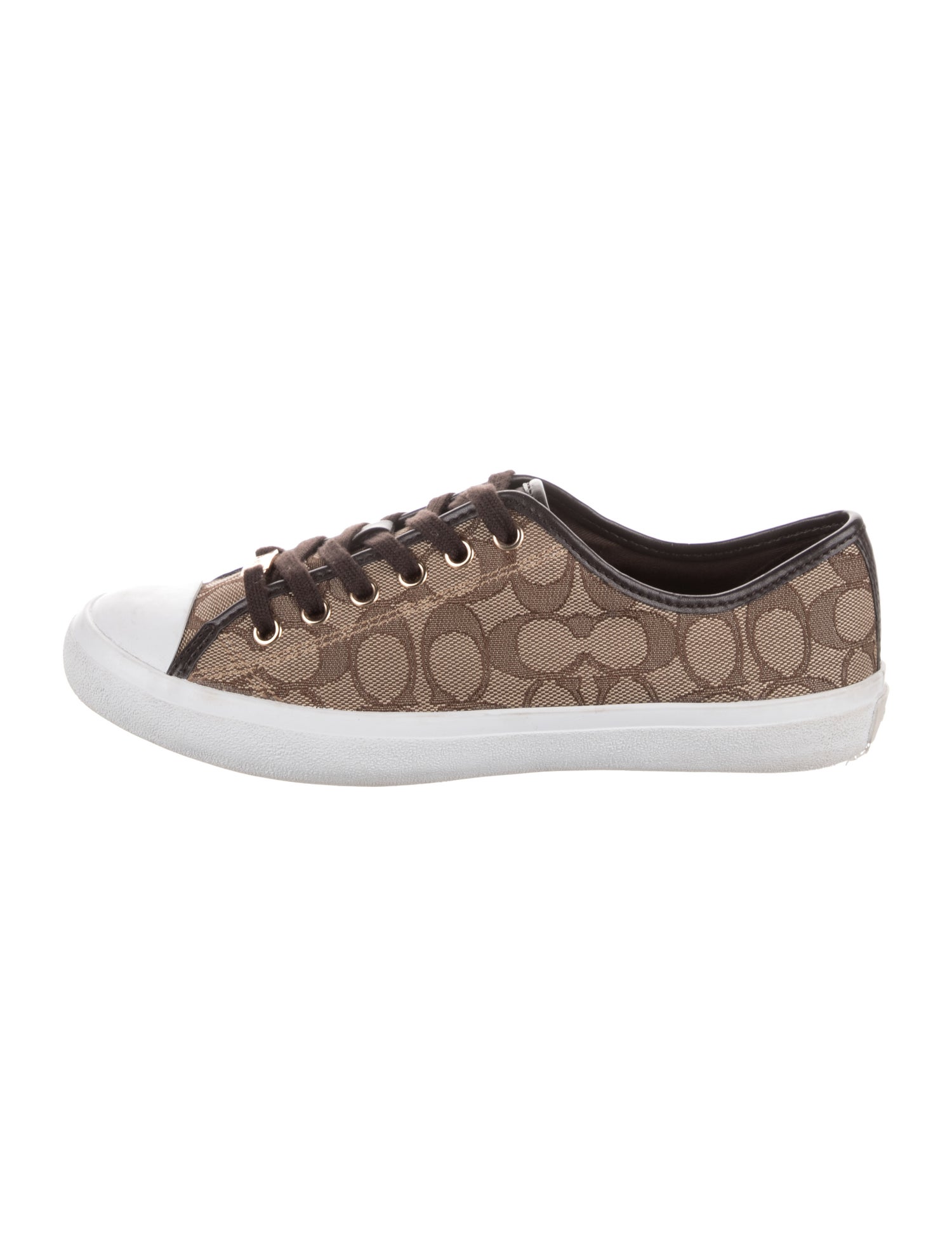 Coach Canvas Patterned Sneakers