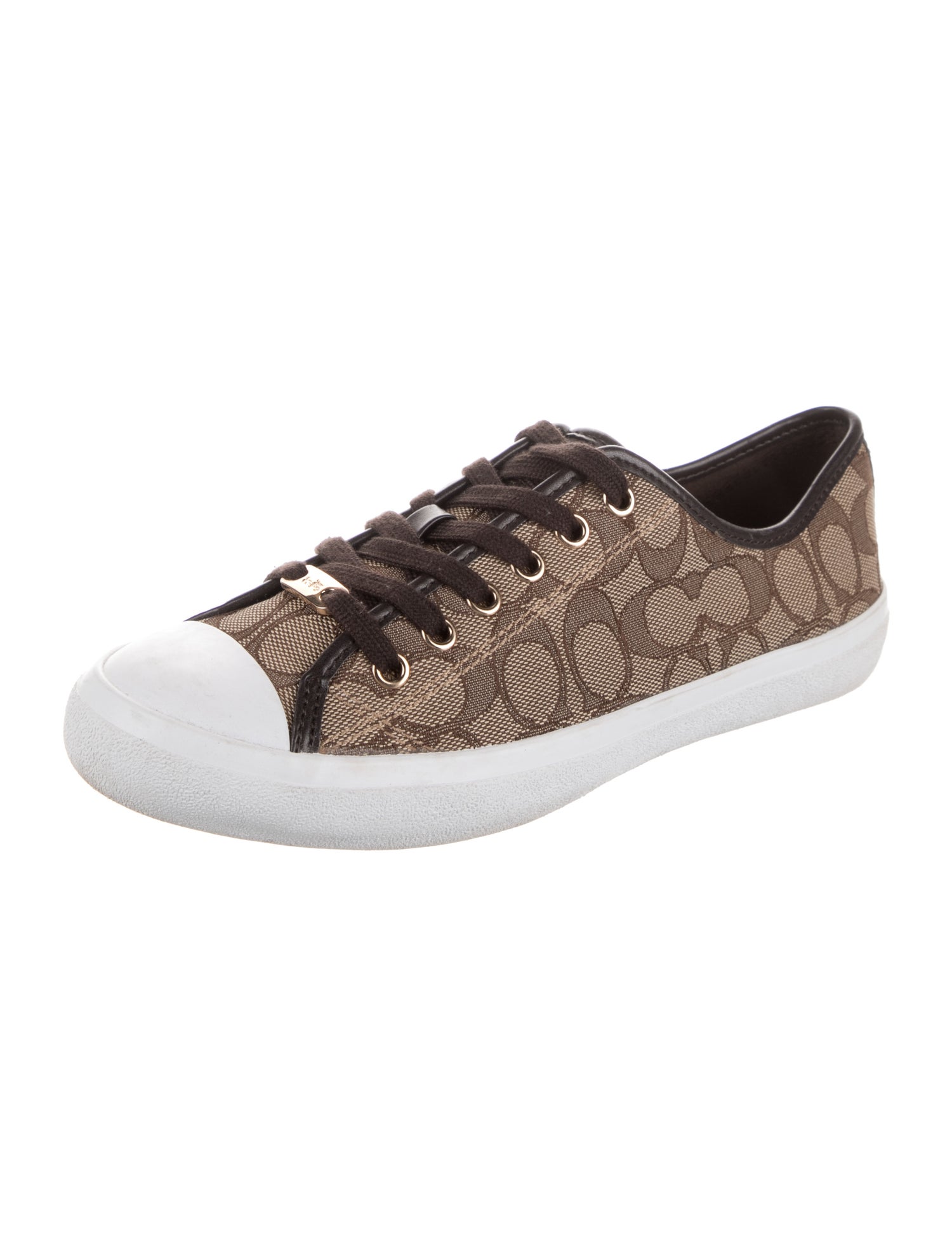 Coach Canvas Patterned Sneakers
