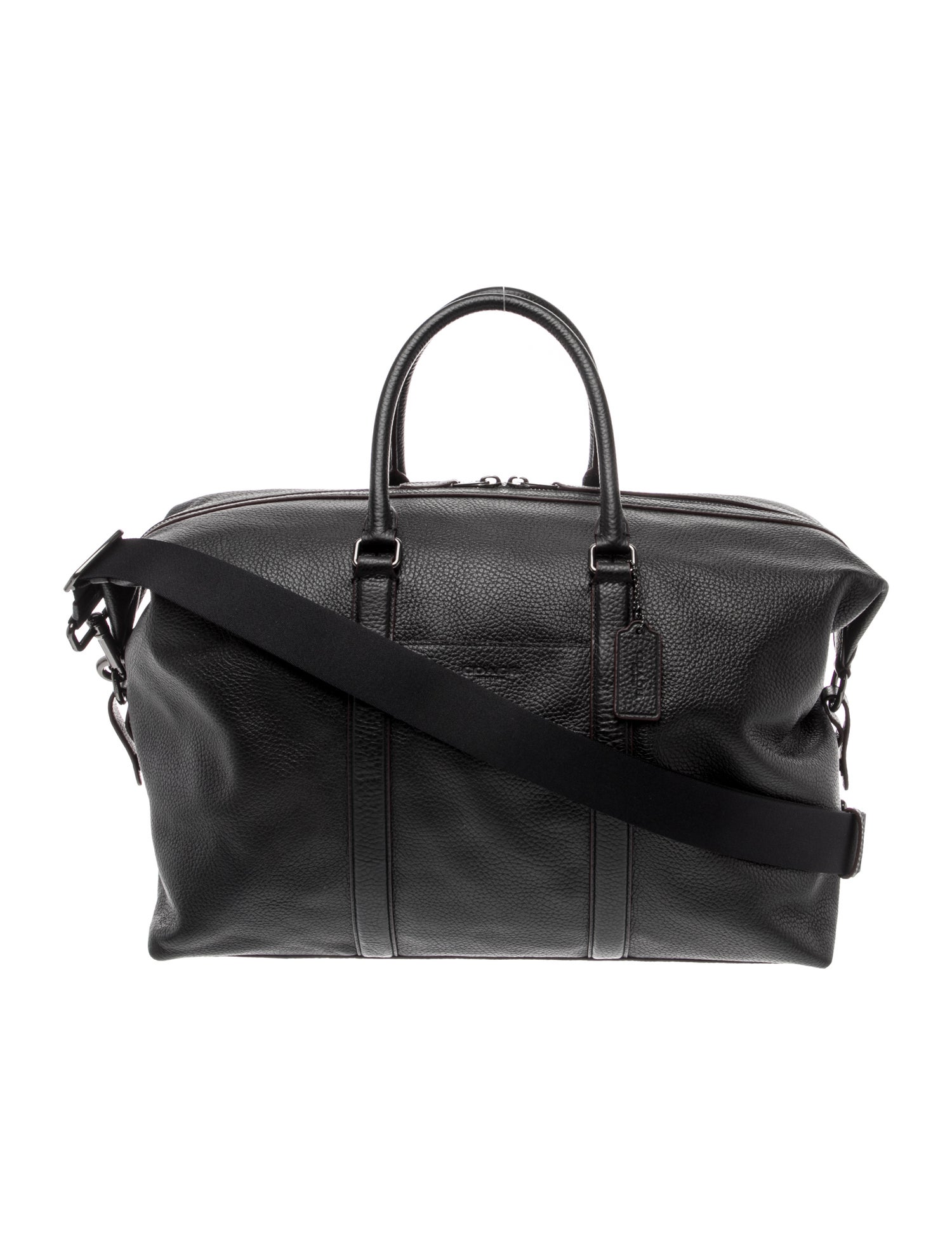 Coach Leather Weekender Bag