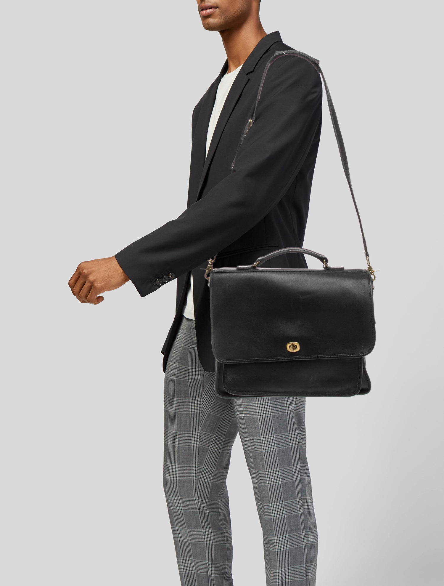 Coach Leather Messenger Bag