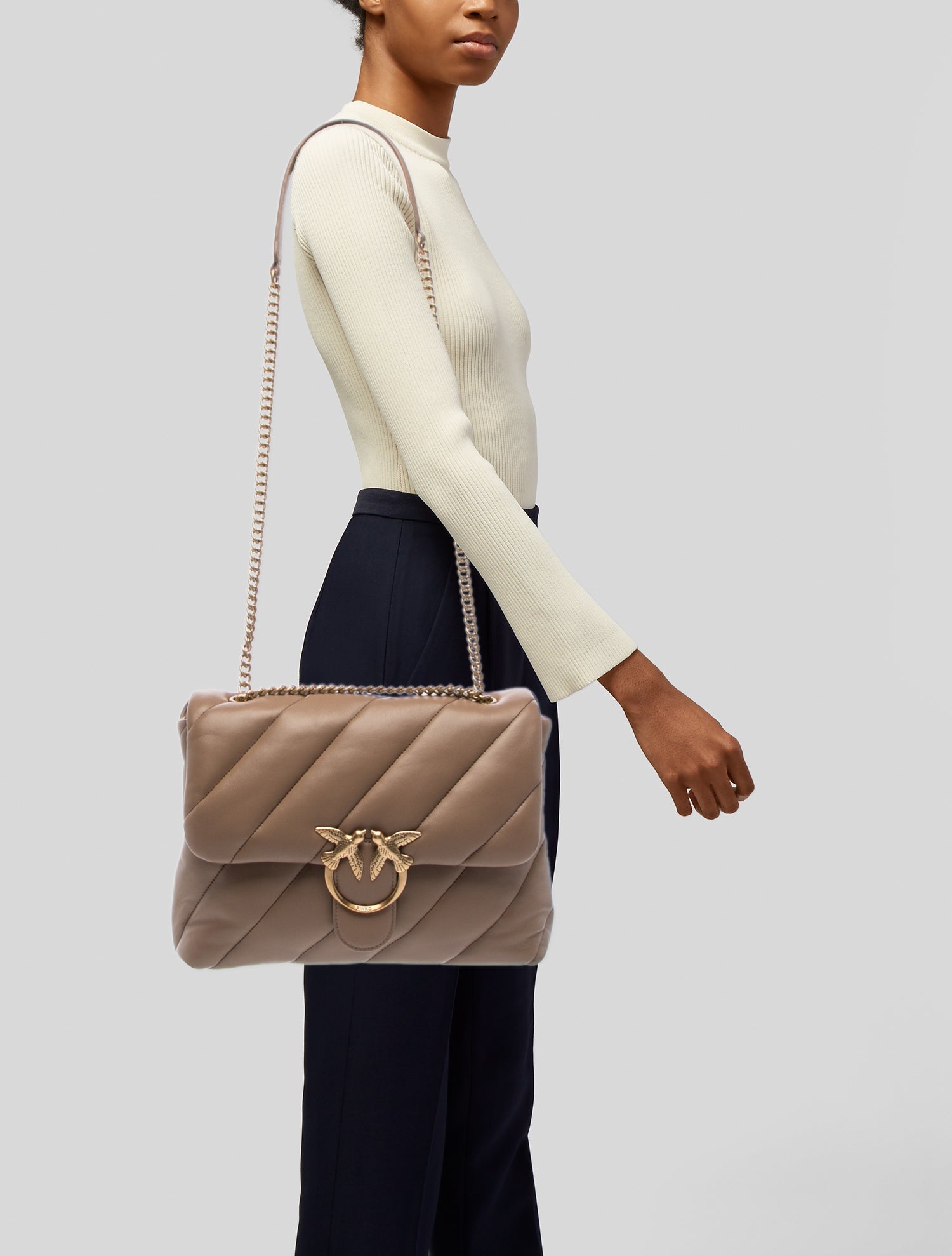 Pinko Leather Shoulder Bag w/ Tags