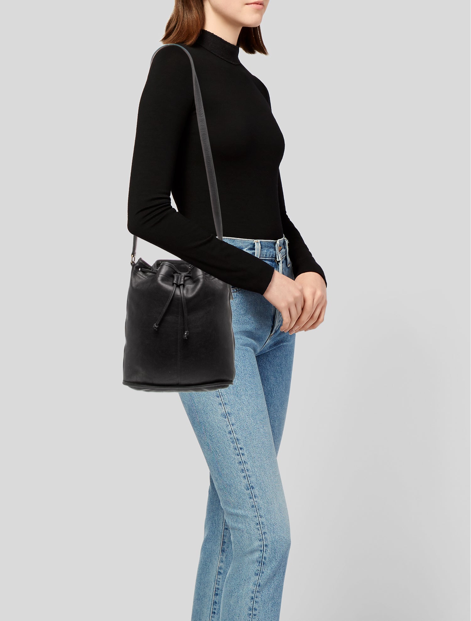 Coach Leather Bucket Bag