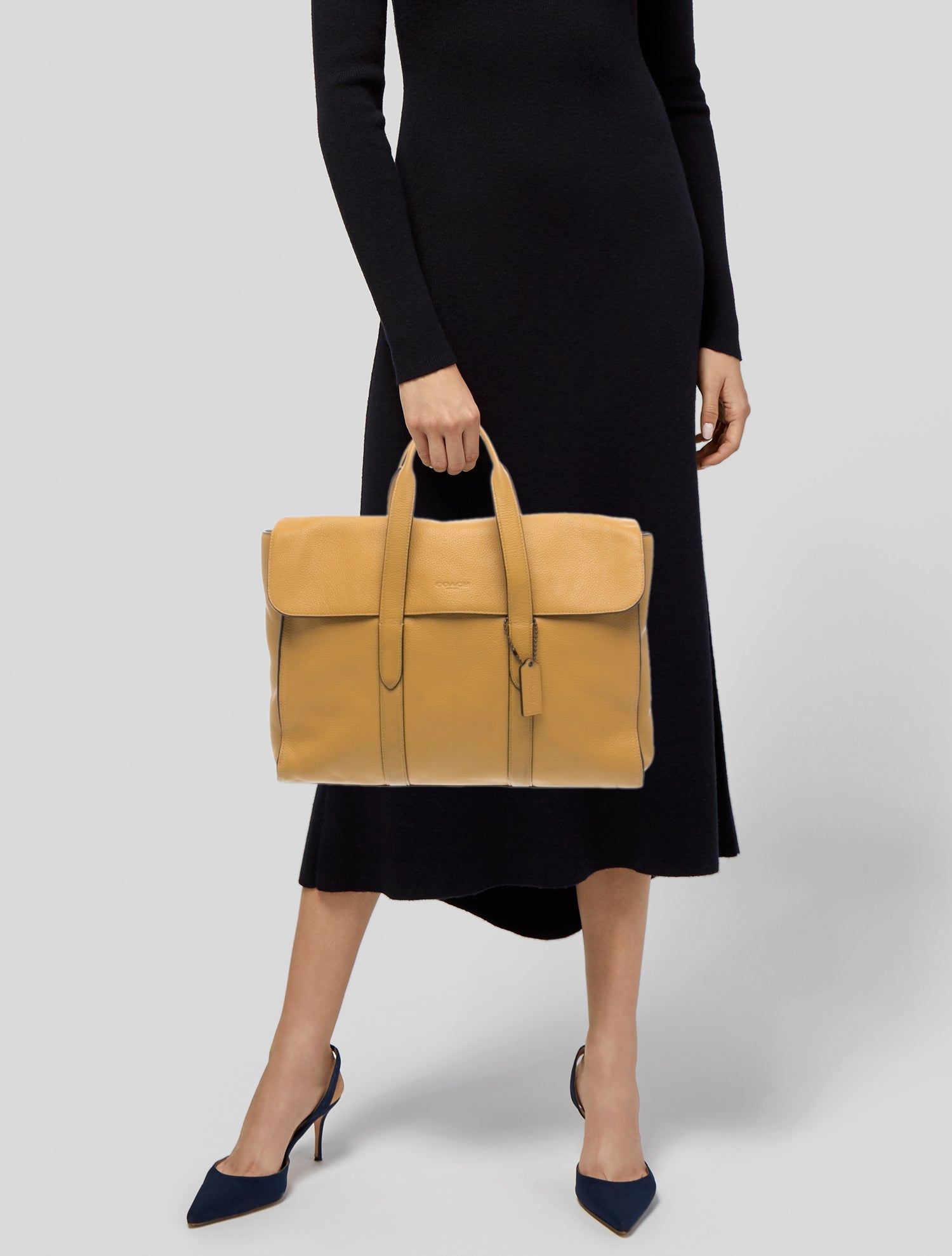 Coach Leather Top Handle Bag