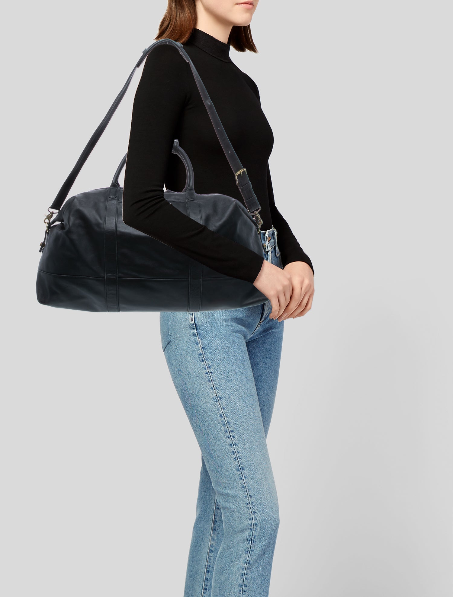 Coach Leather Weekender Bag