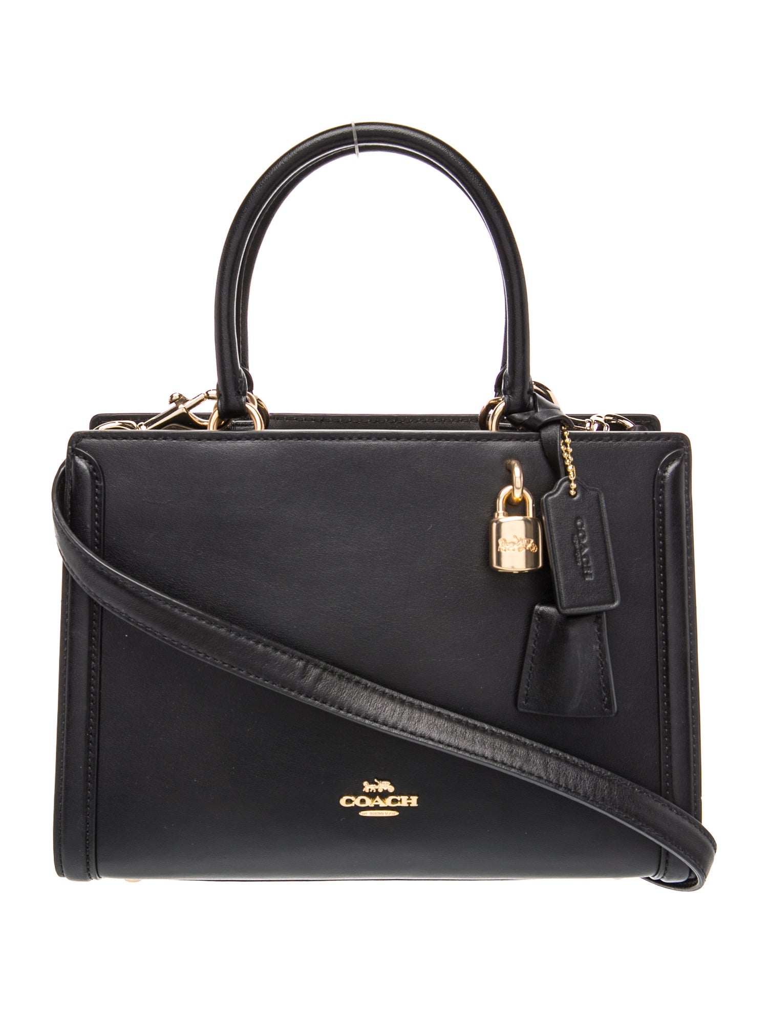 Coach Leather Top Handle Bag