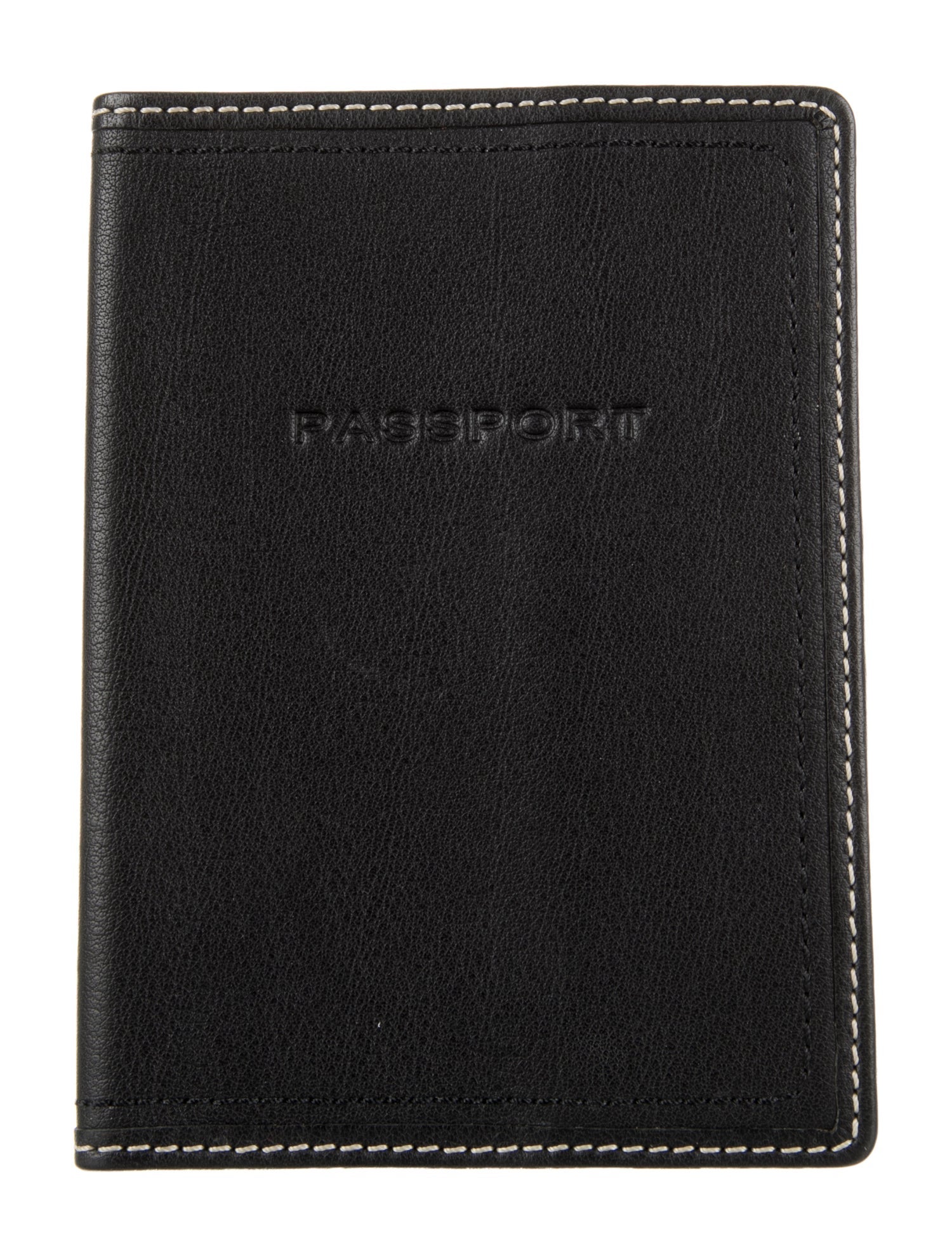 Coach Black Leather Passport Cover