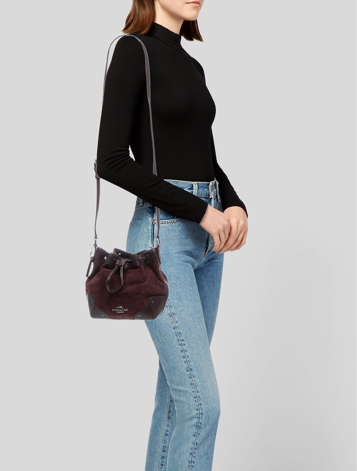 Coach Suede Bucket Bag