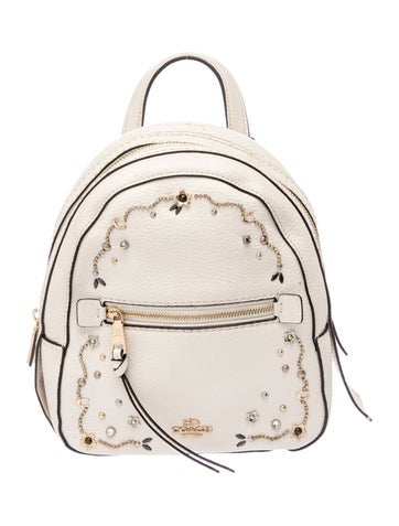 Pre-owned Coach Leather Backpack In Neutral