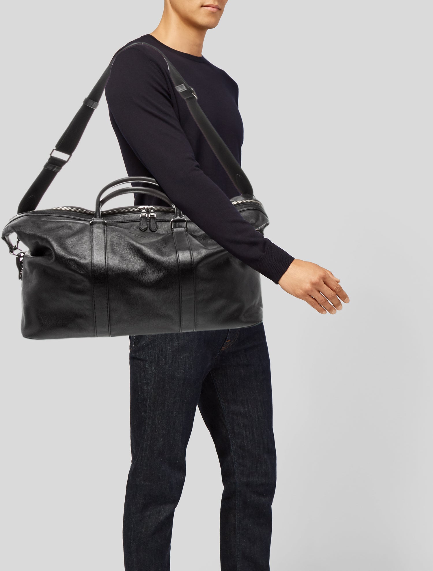 Coach Leather Weekender Bag