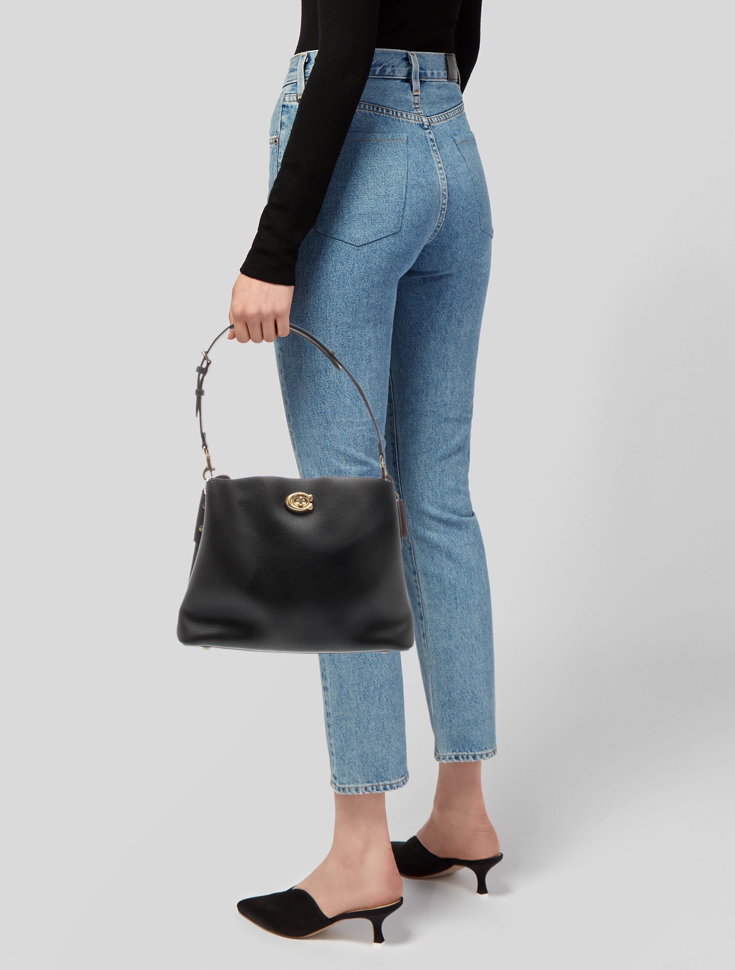 Coach Leather Top Handle Bag