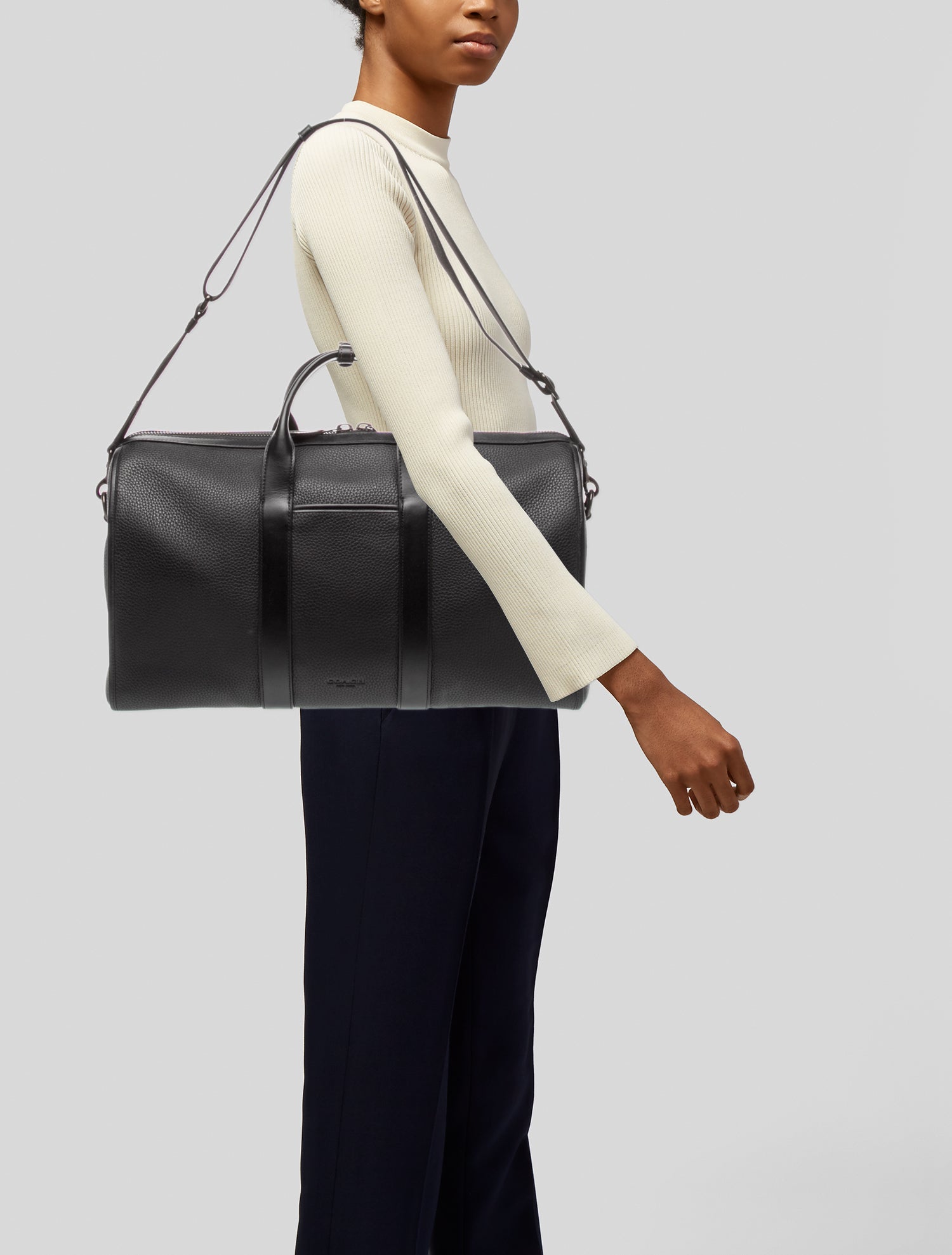 Coach Leather Weekender Bag