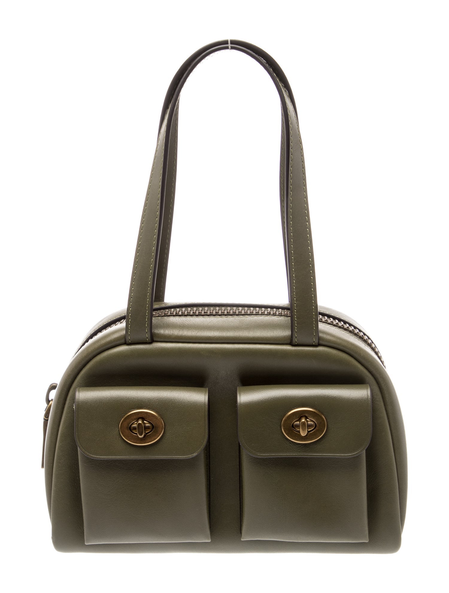 Coach Leather Top Handle Bag