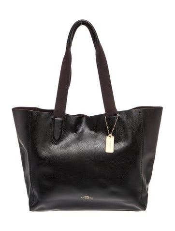 Pre-owned Coach Leather Tote In Black
