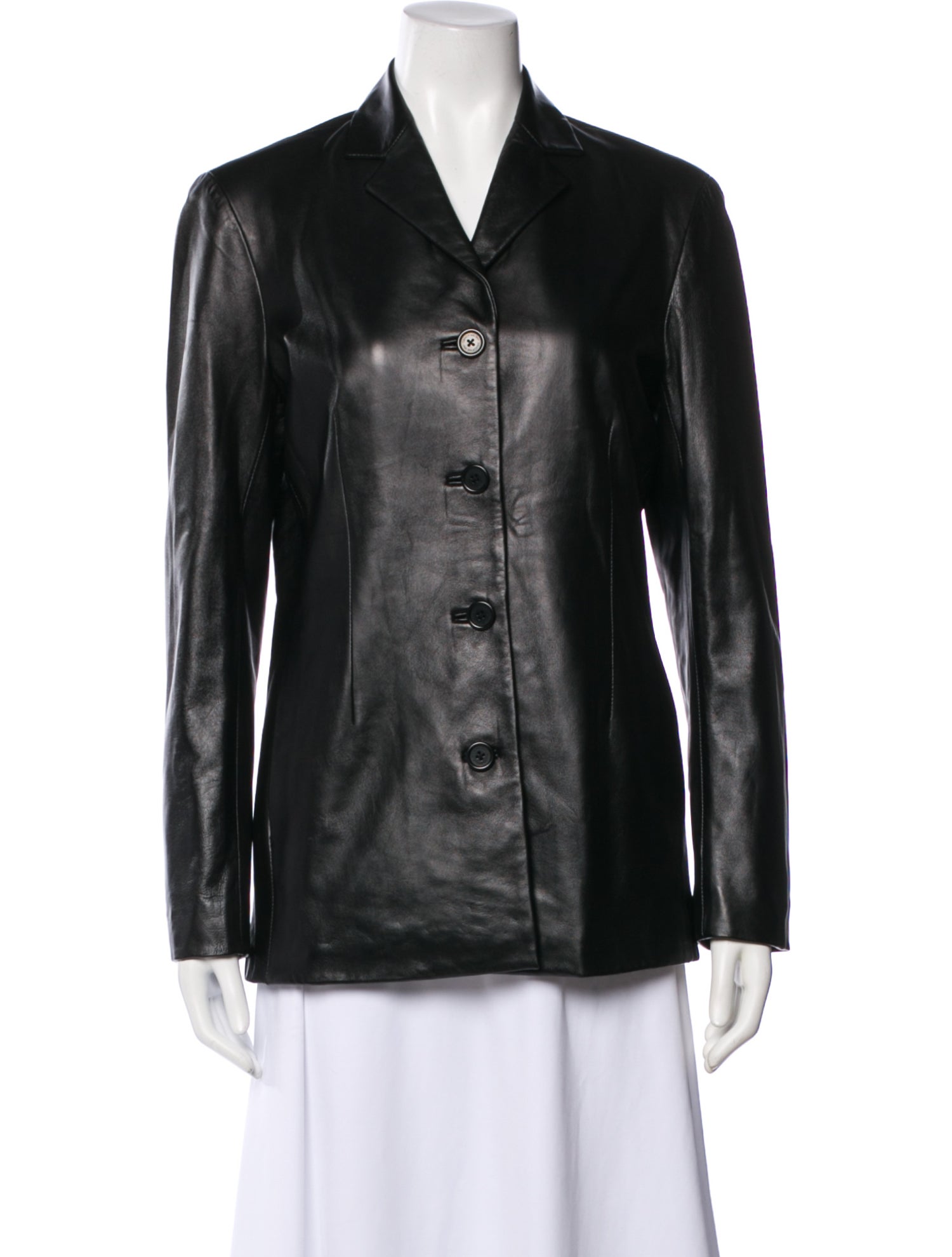 Coach Leather Blazer
