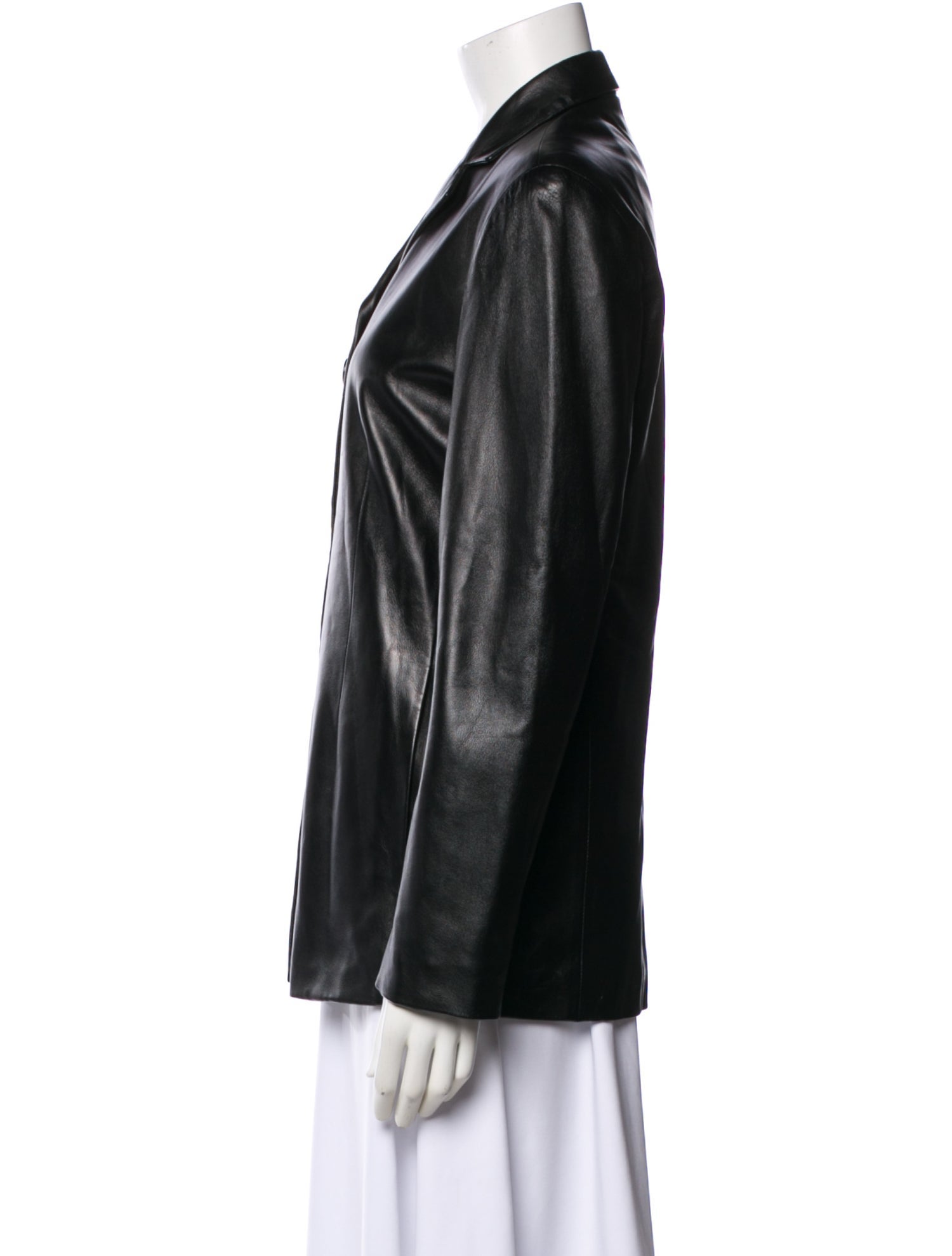 Coach Leather Blazer