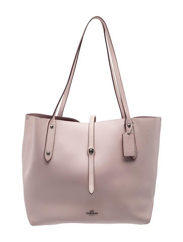 Pre-owned Coach Leather Tote In Pink