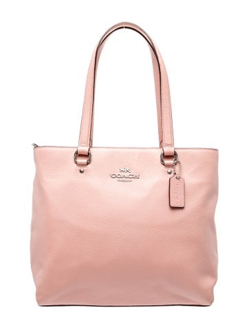 Pre-owned Coach Leather Tote In Pink